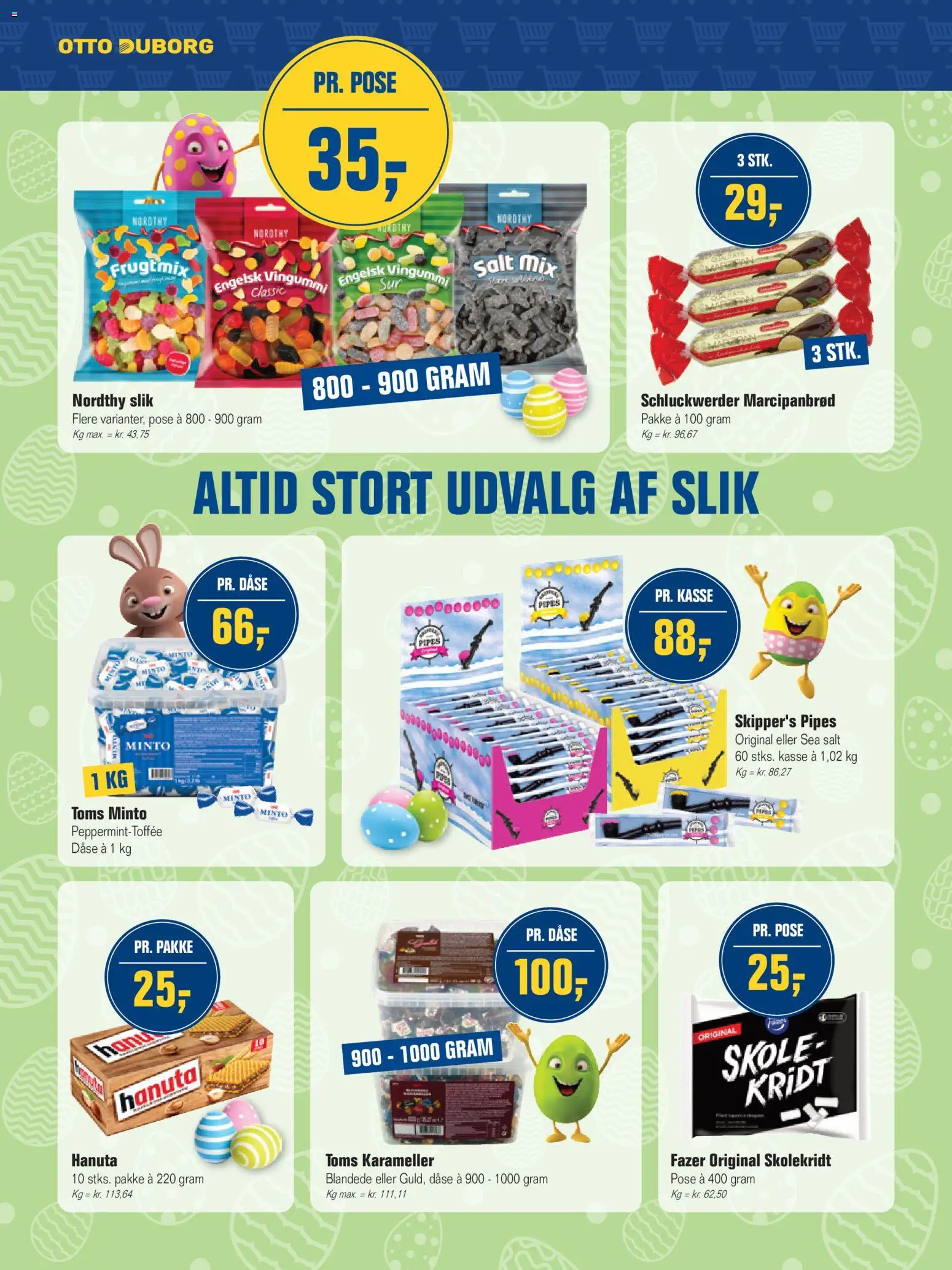 Otto Duborg tilbudsavis – gyldig fra 26.03.2026 | Side: 4 | Produkter: Slik, Salt, Vingummi, Marcipanbrød