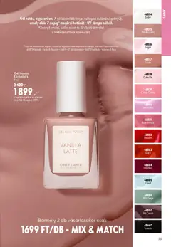 Katalógus Oriflame 2026/11 - amely érvényes a következő dátumtól: 2026.07.29. | Oldal: 35 | Termékek: Fedőlakk, Smink, Ecset, Körömlakk