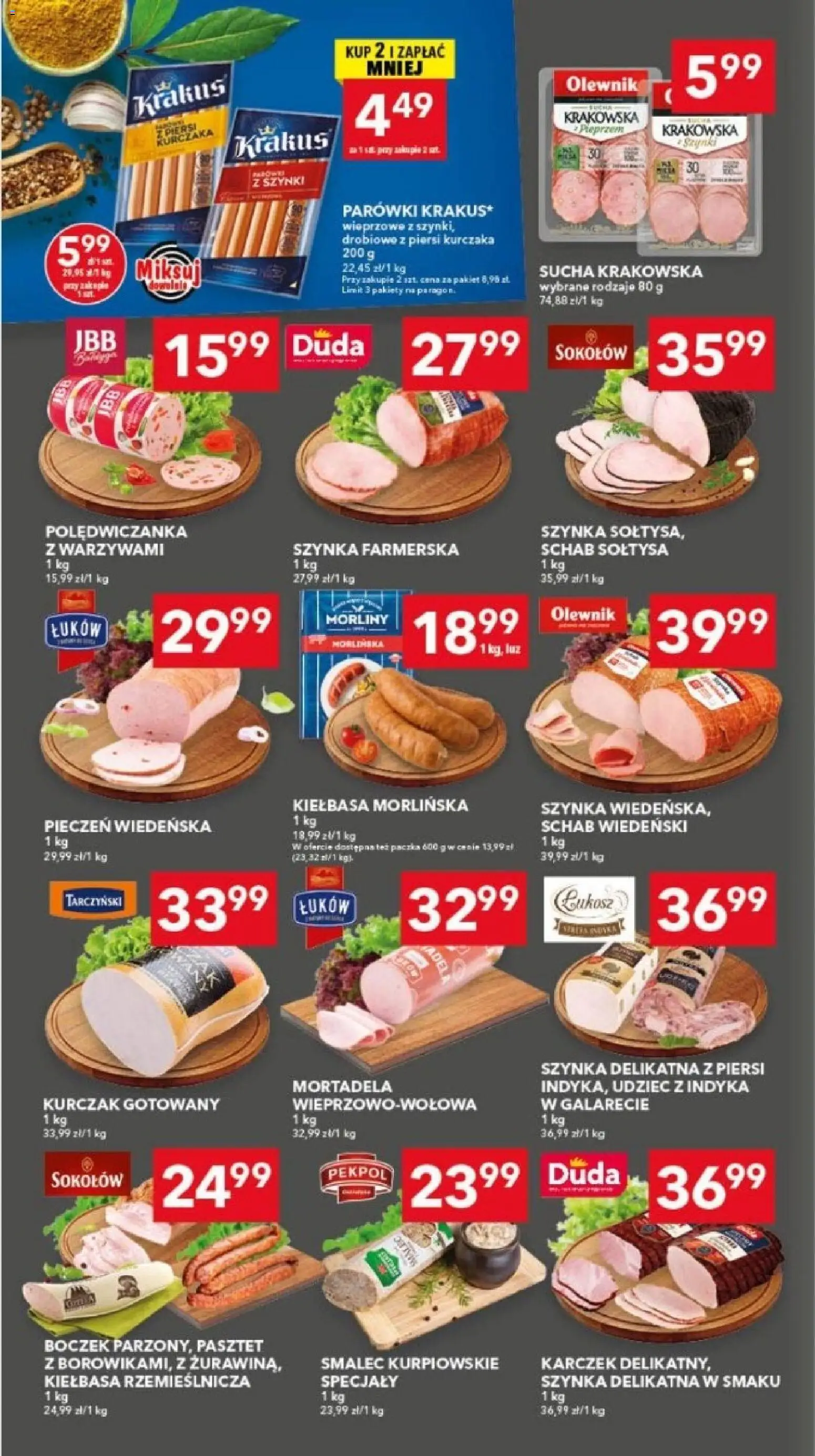 Lewiatan gazetka - Gdańsk od 08.10.2026 | Strona: 2 | Produkty: Mortadela, Schab, Smalec, Parówki