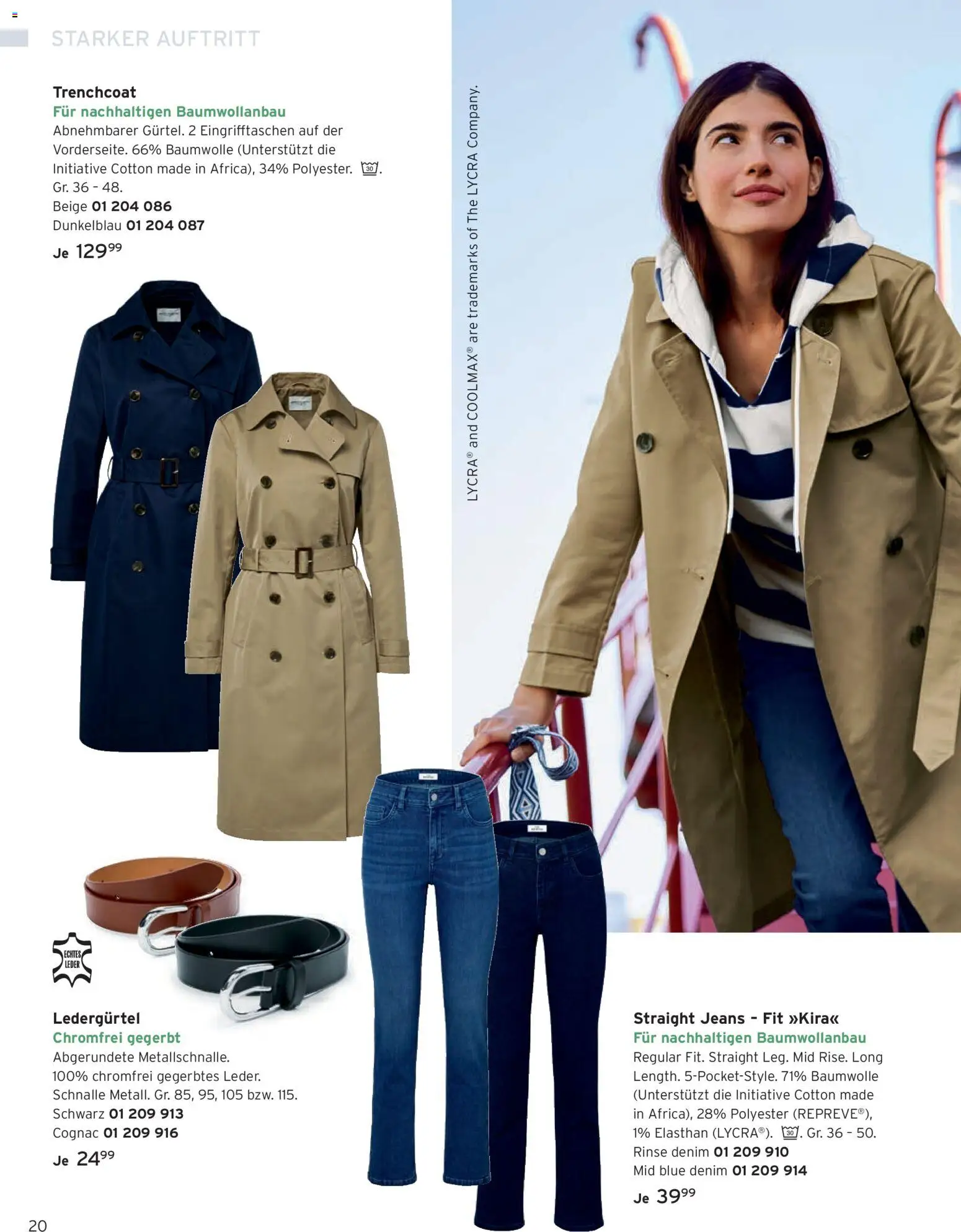 Angebote Tchibo – gültig ab 01.02.2026 | Seite: 20 | Produkte: Trenchcoat, Jeans