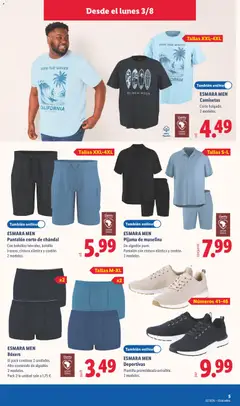 Vista previa Lidl folleto de bazar válido desde el 03/08/2026 | Página: 11 | Productos: Pijama, Boxers, Pantalón corto