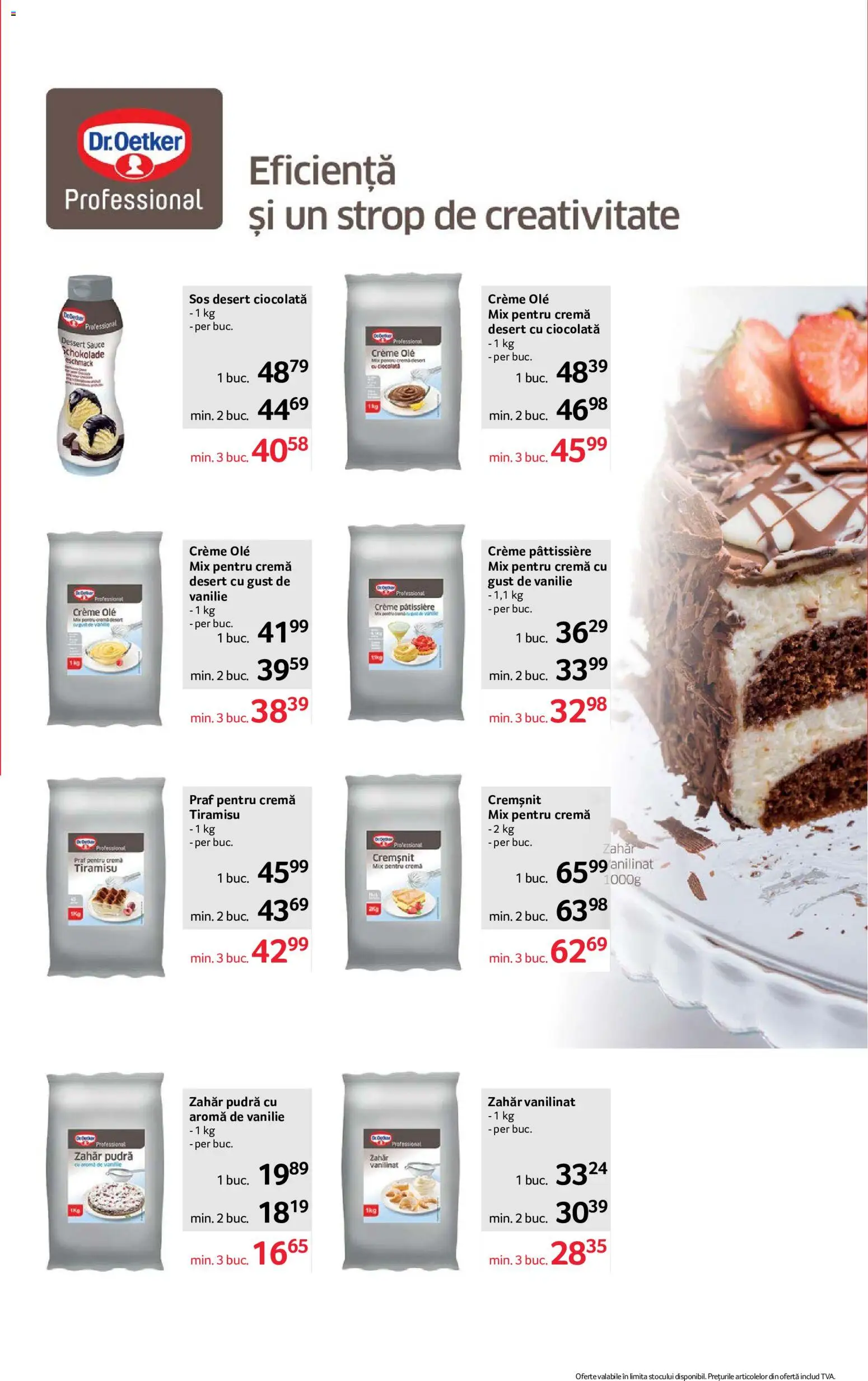 Noul catalog Selgros – valabil de la 10.07.2026 | Pagină: 12 | Produse: Zahar pudra, Tiramisu, Ciocolată, Zahăr