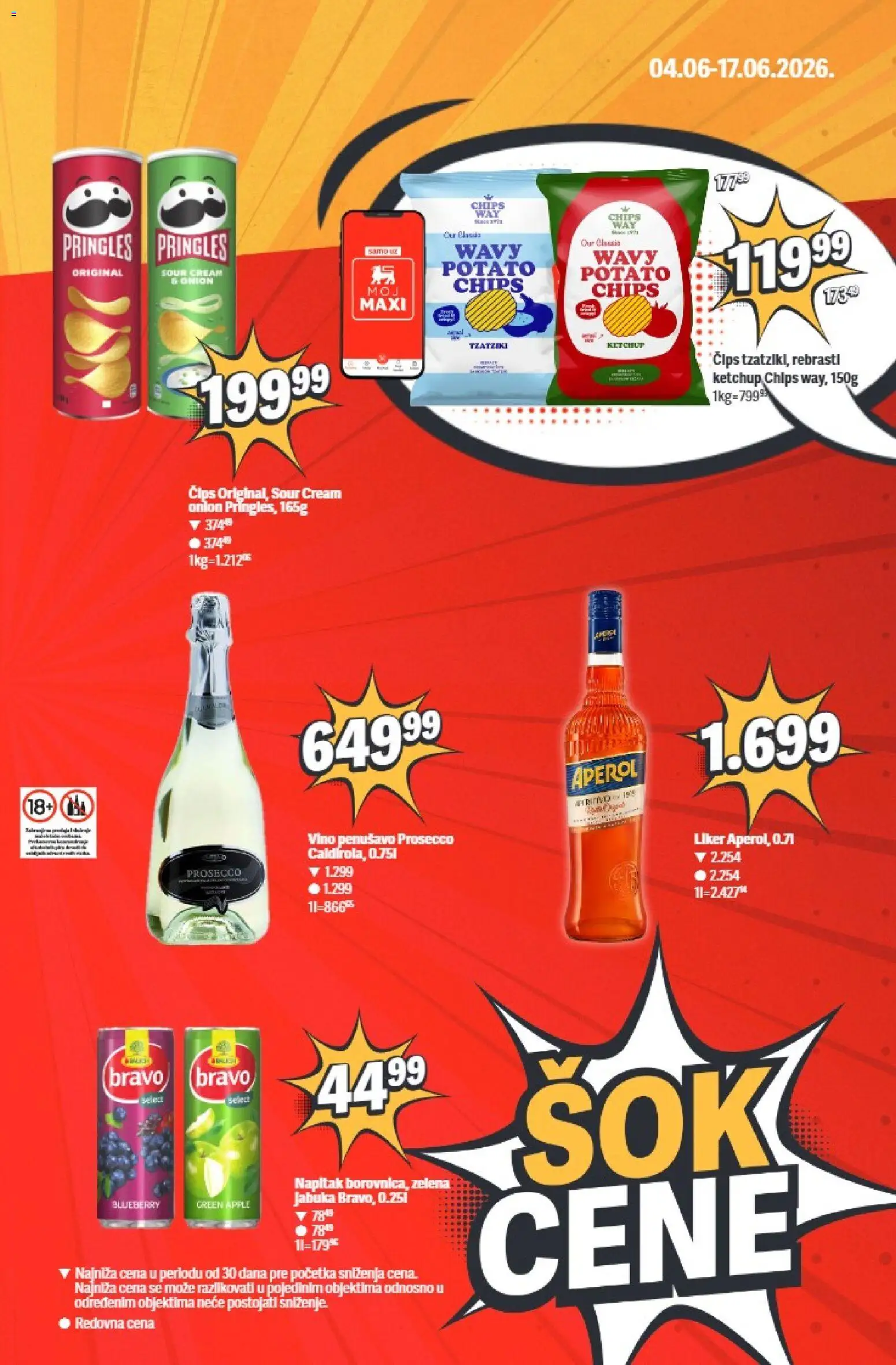 Maxi katalog - važi od 11.06.2026 | Strana: 9 | Proizvode: Liker, Čips, Pringles, Vino