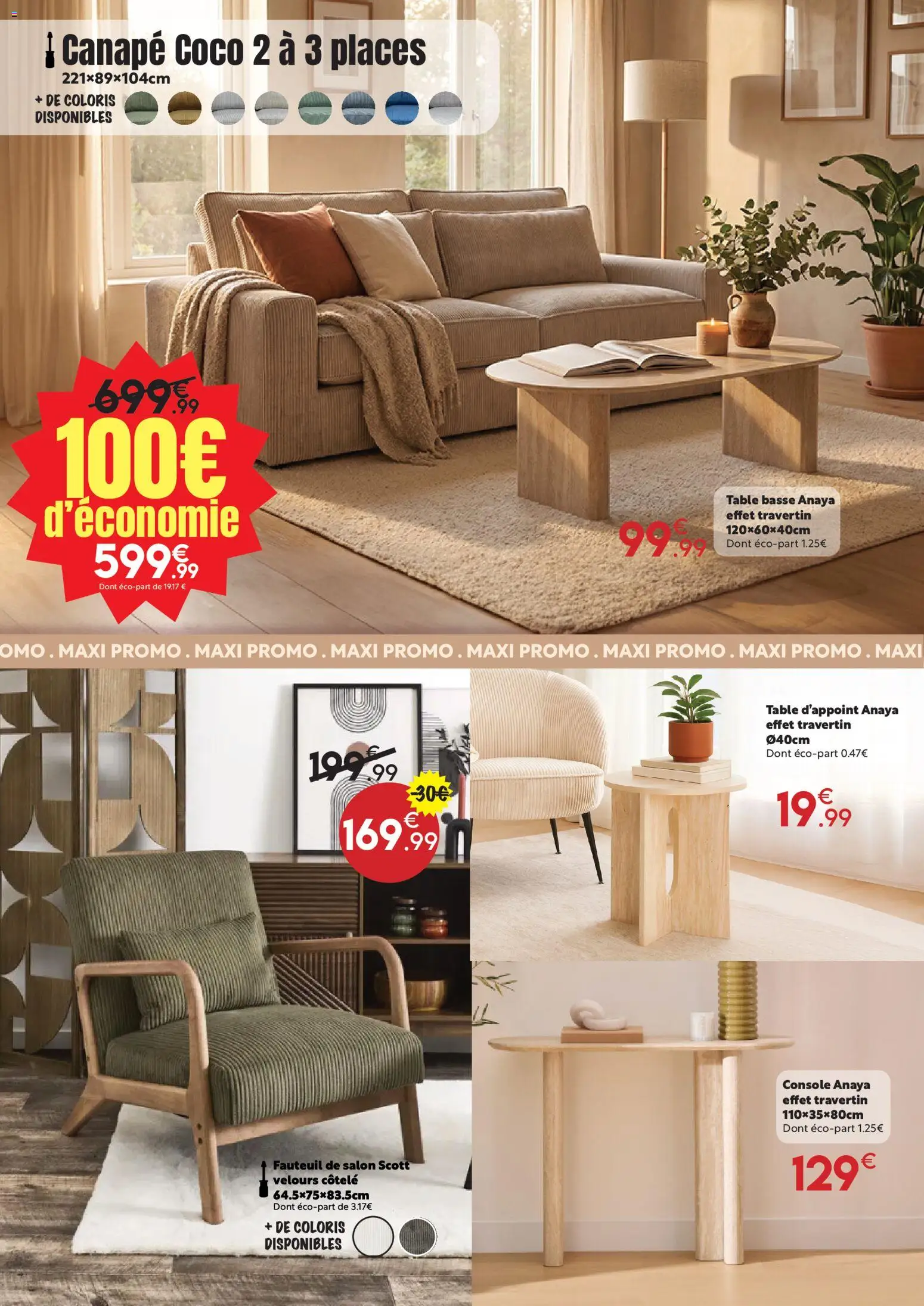 {H1} | Page: 6 | Produits: Canapé, Fauteuil, Table basse, Table