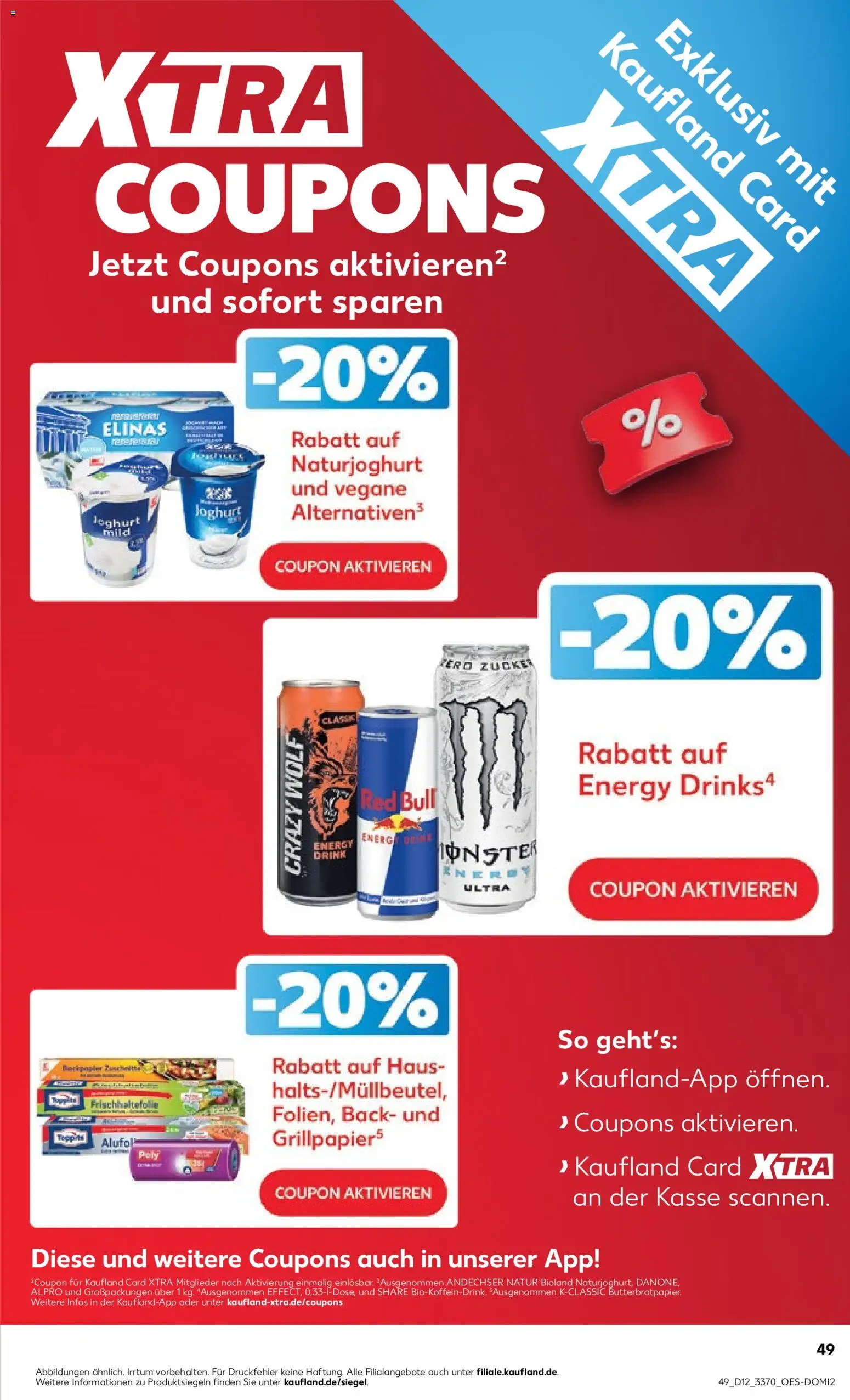 Kaufland Prospekt 	 – gültig ab 19.03.2026 | Seite: 49 | Produkte: Energy, Joghurt, Alpro, Zucker