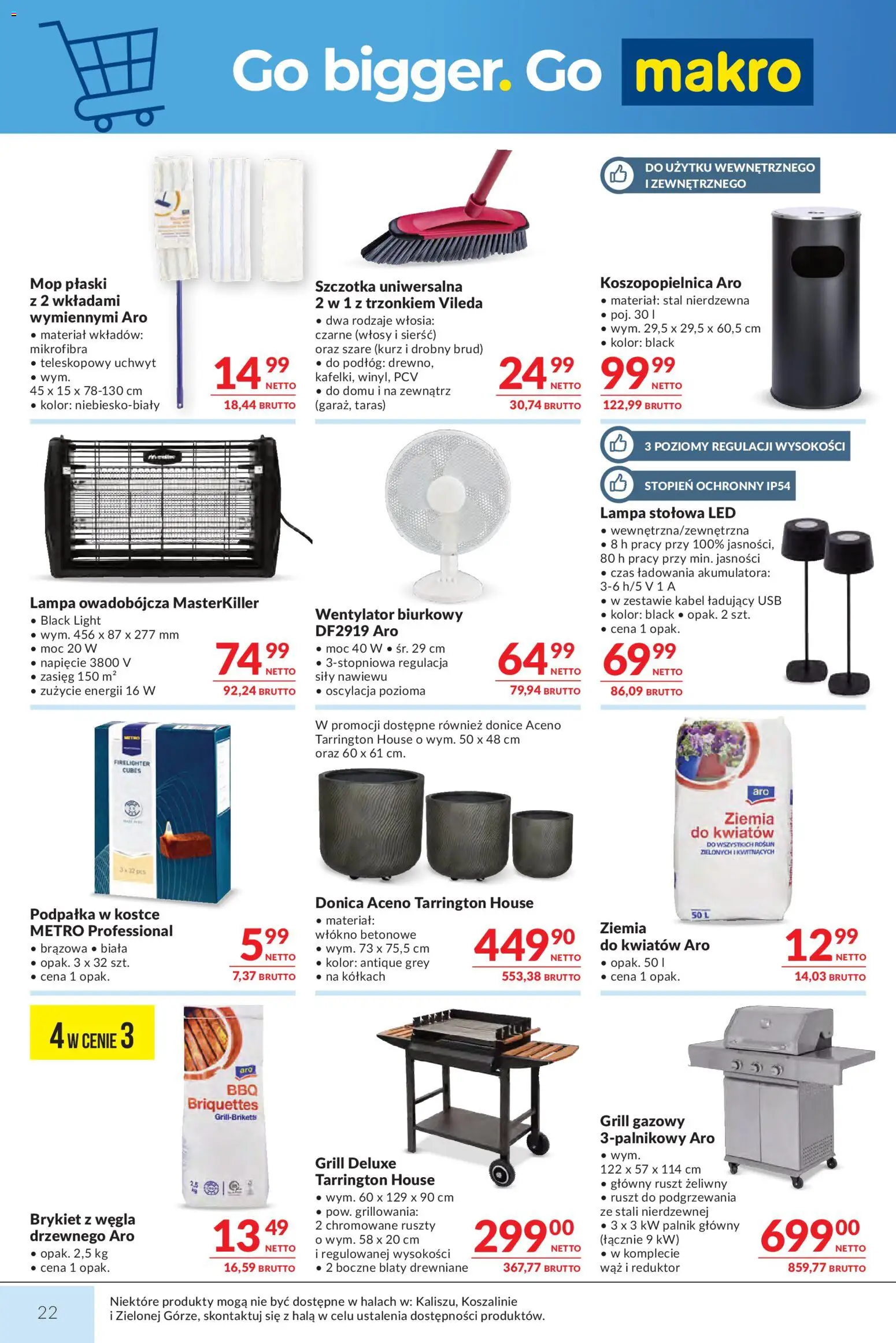 Makro gazetka od 09.06.2026 | Strona: 22 | Produkty: Ziemia do kwiatów, USB, Grill, Grill gazowy
