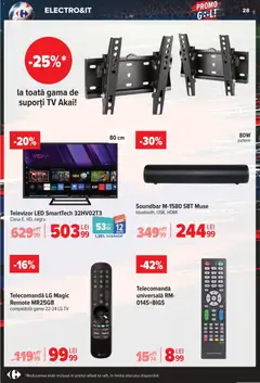 Ofertele Carrefour valabile de la 03.06.2026 | Pagină: 28 | Produse: Soundbar, Vestiyer, Televizor, Babak