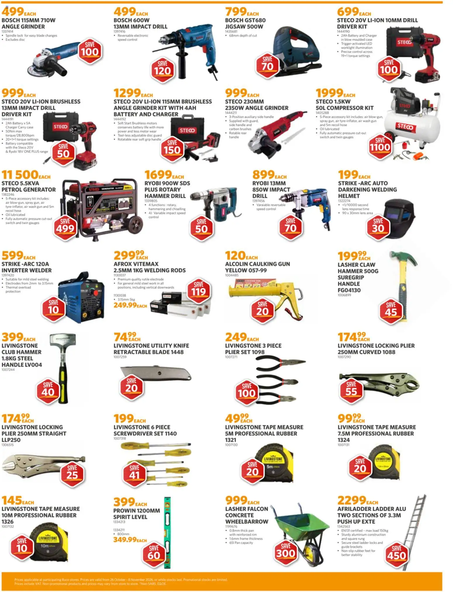 New BUCO catalogue – valid from 26/10/2026 | Page: 2