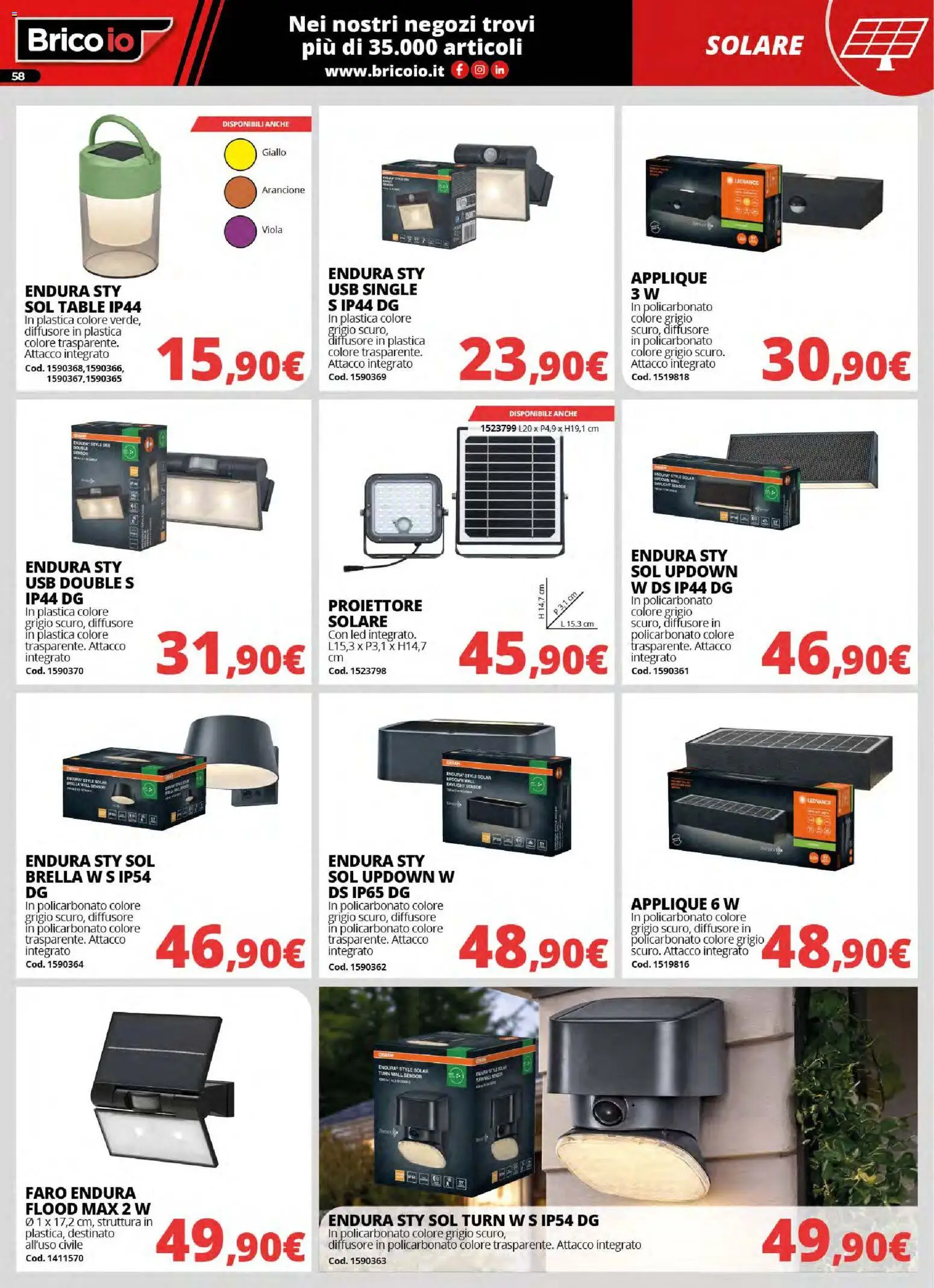 Volantino Brico io del 30.03.2026 | Pagina: 58 | Prodotti: USB