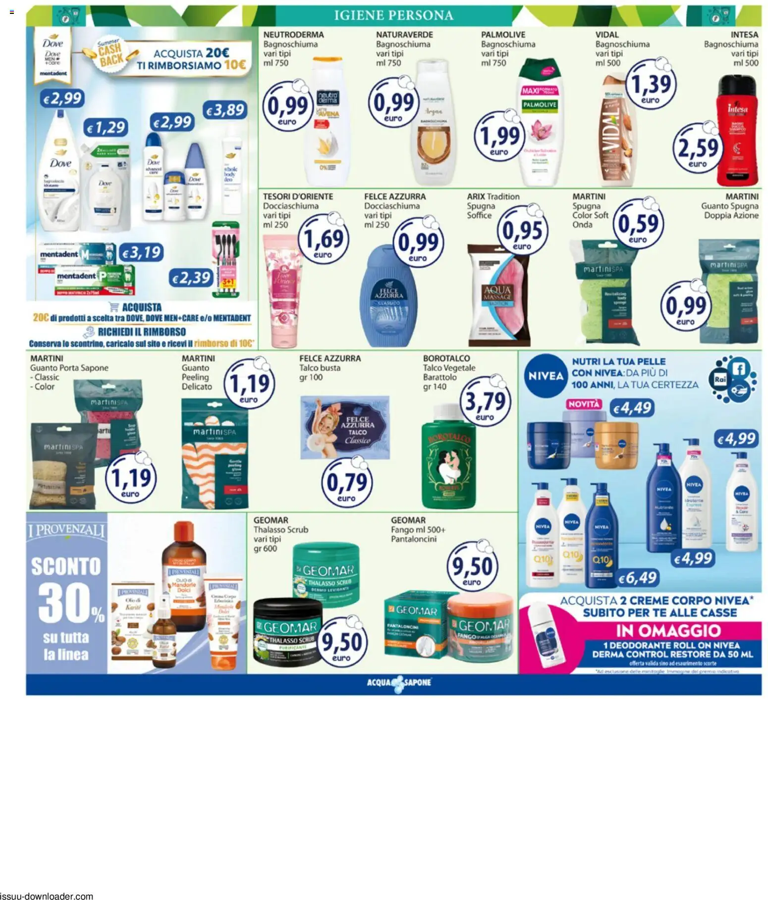 Volantino Acqua e Sapone del 29/06/2026 | Pagina: 6 | Prodotti: Peeling, Deodorante, Tè, Mandorle