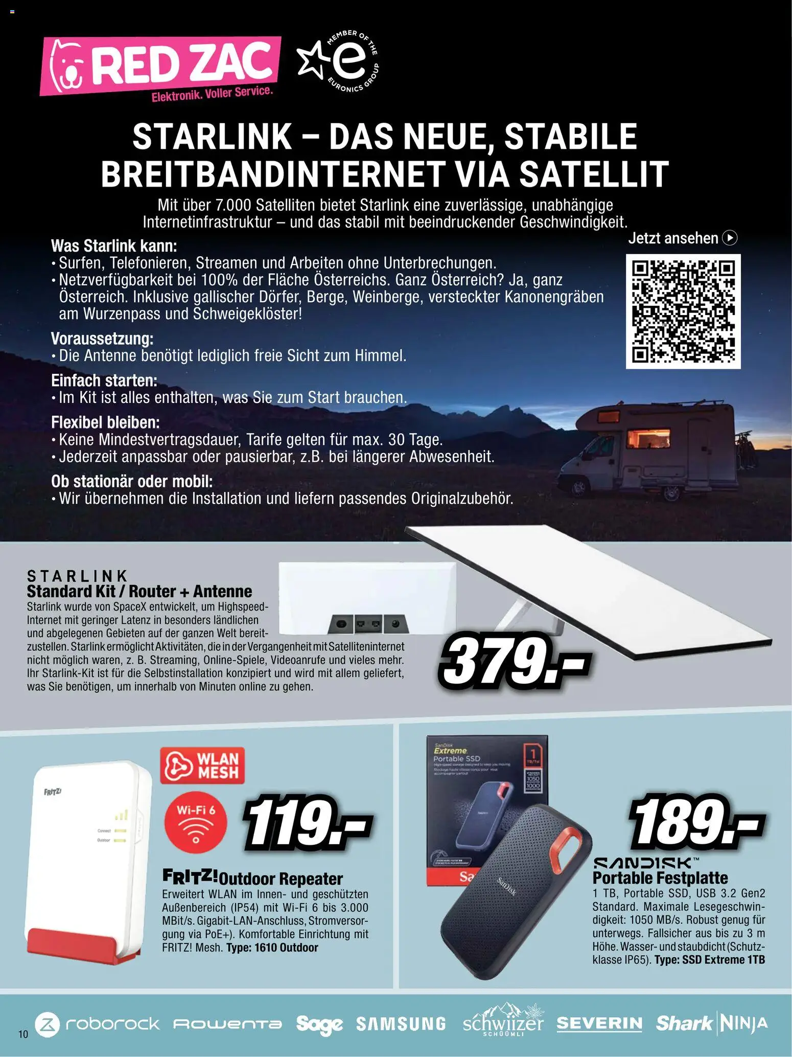 RED ZAC Flugblatt gültig ab 27.05.2026 | Seite: 10 | Produkte: Wasser, Satellit, USB, Samsung