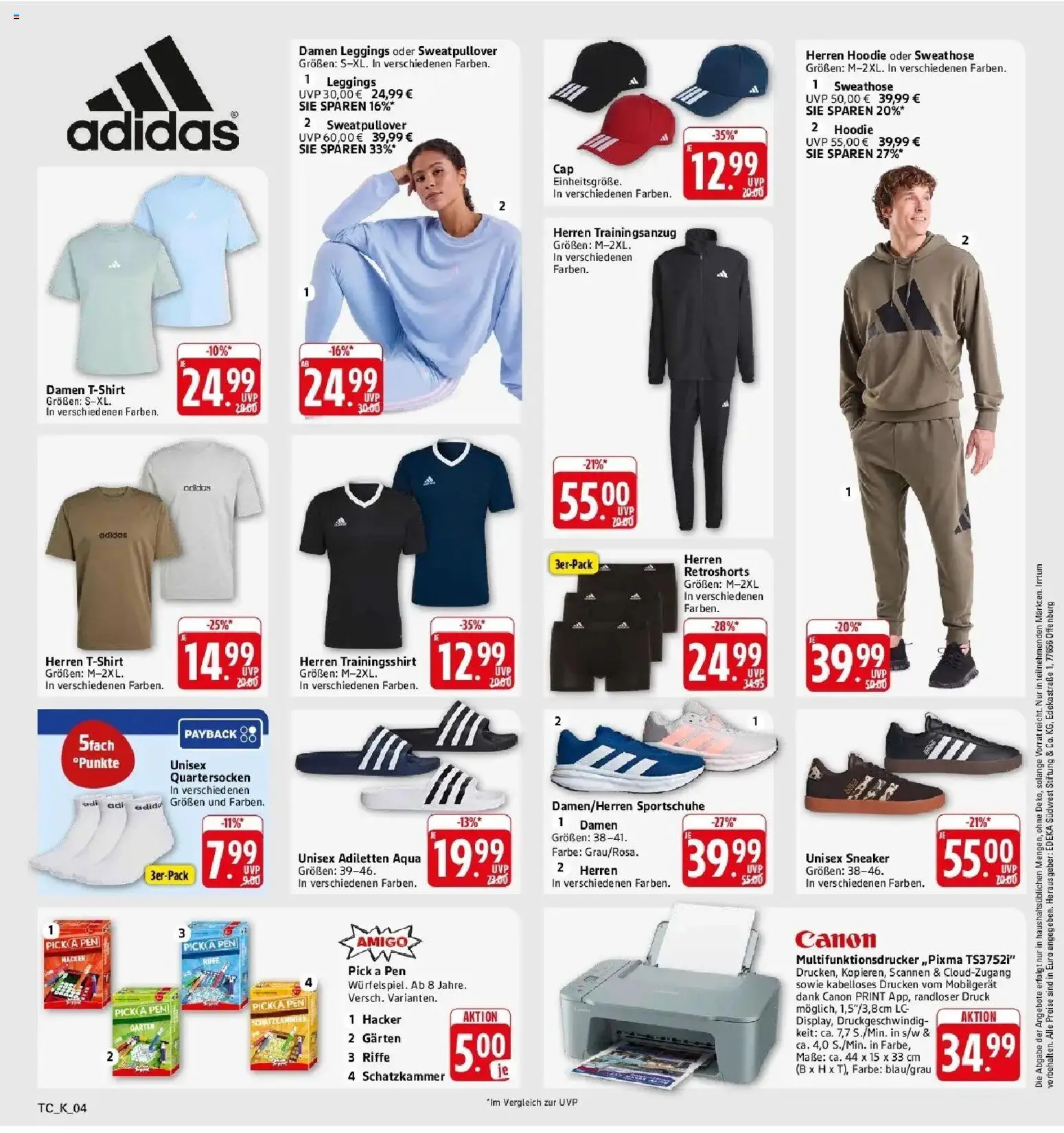 E center Prospekt Pfullingen (ab 07.09.2026) zum Blättern | Seite: 53 | Produkte: Sweathose, Hoodie, Leggings