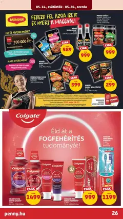 COLGATE MAX WHITE FOGKRÉM, 3-féle, 75 ml - amely érvényes a következő dátumtól: 14.05.2026 | Oldal: 30