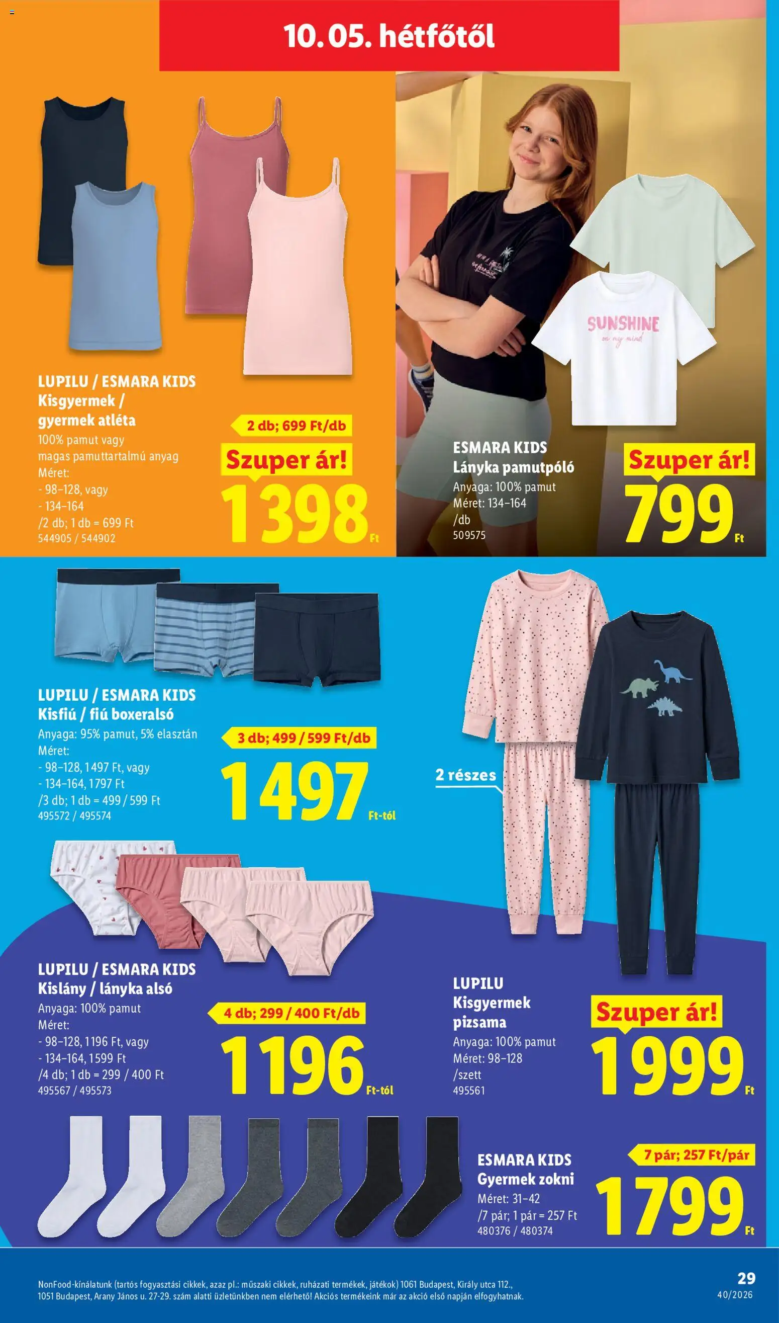 Lidl akciós ujság - amely érvényes a következő dátumtól: 2026.10.01. | Oldal: 29
