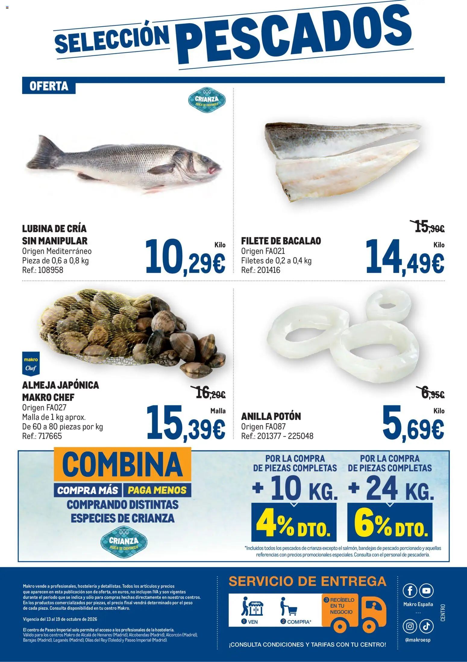 Makro Fresco Península │ válido desde el 13/10/2026 | Página: 4 | Productos: Pescado, Peso, Filete