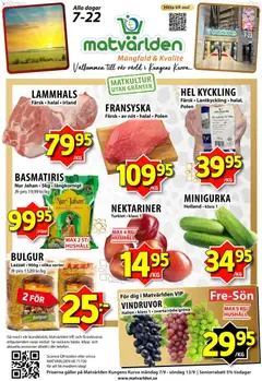 Matvärlden erbjudanden - Förhandsvisning av reklamblad från butik Matvärlden aktuell från 07/09/2026
