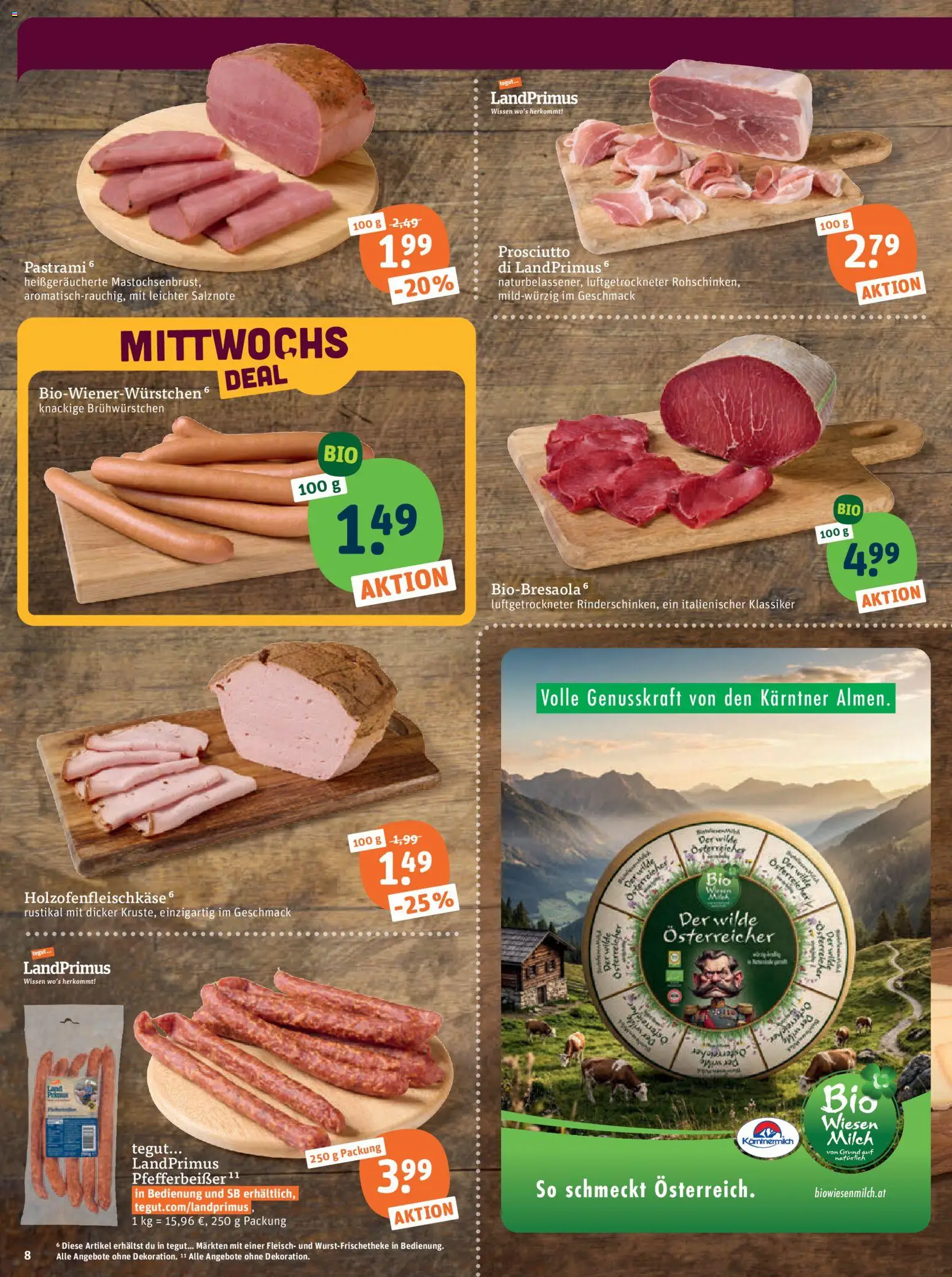 Tegut Prospekt – gültig ab 20.07.2026 | Seite: 10 | Produkte: Milch, Fleisch
