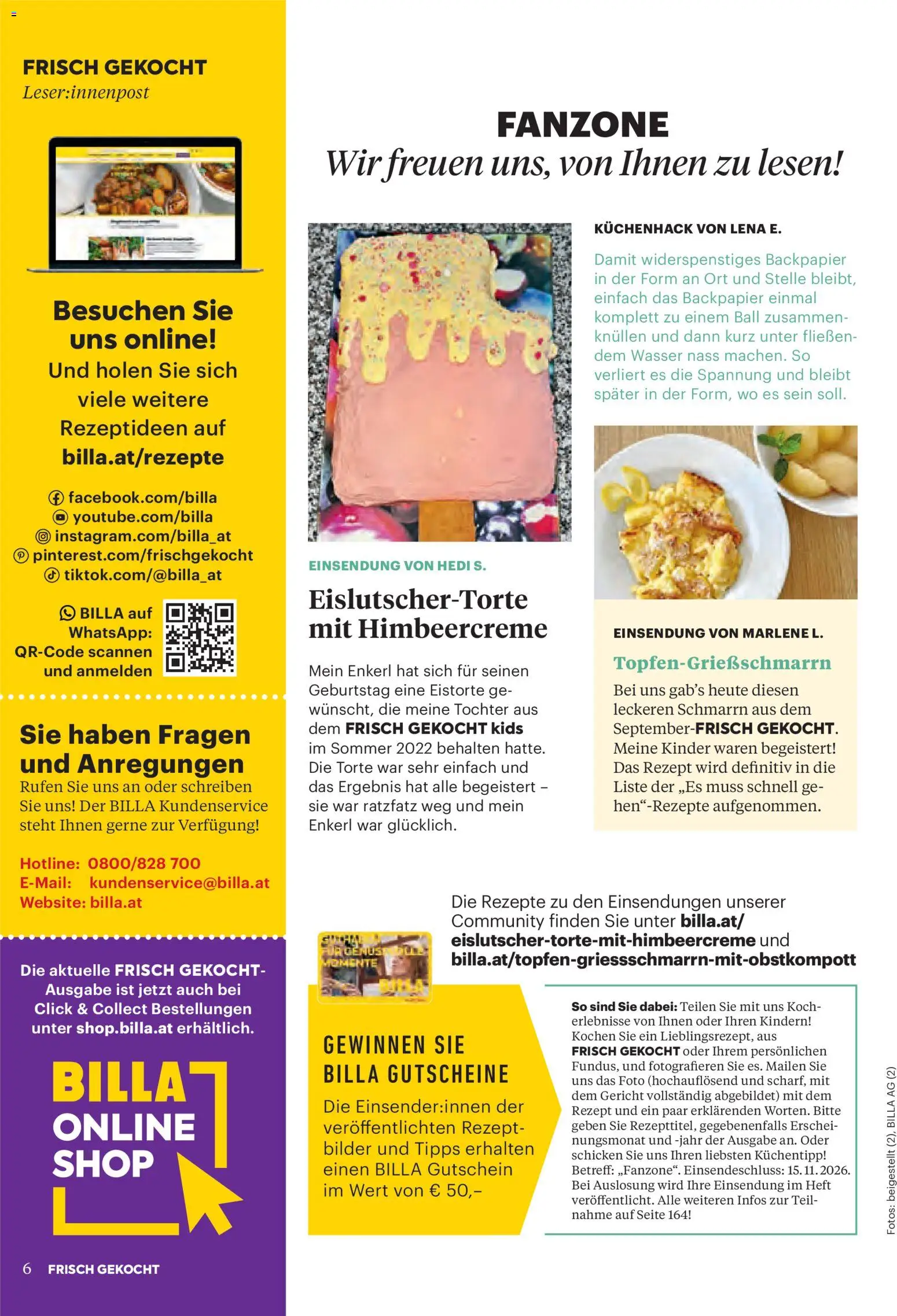 Billa AT akciós ujság - amely érvényes a következő dátumtól: 2026.11.01. | Oldal: 6 | Termékek: Kinder, Só