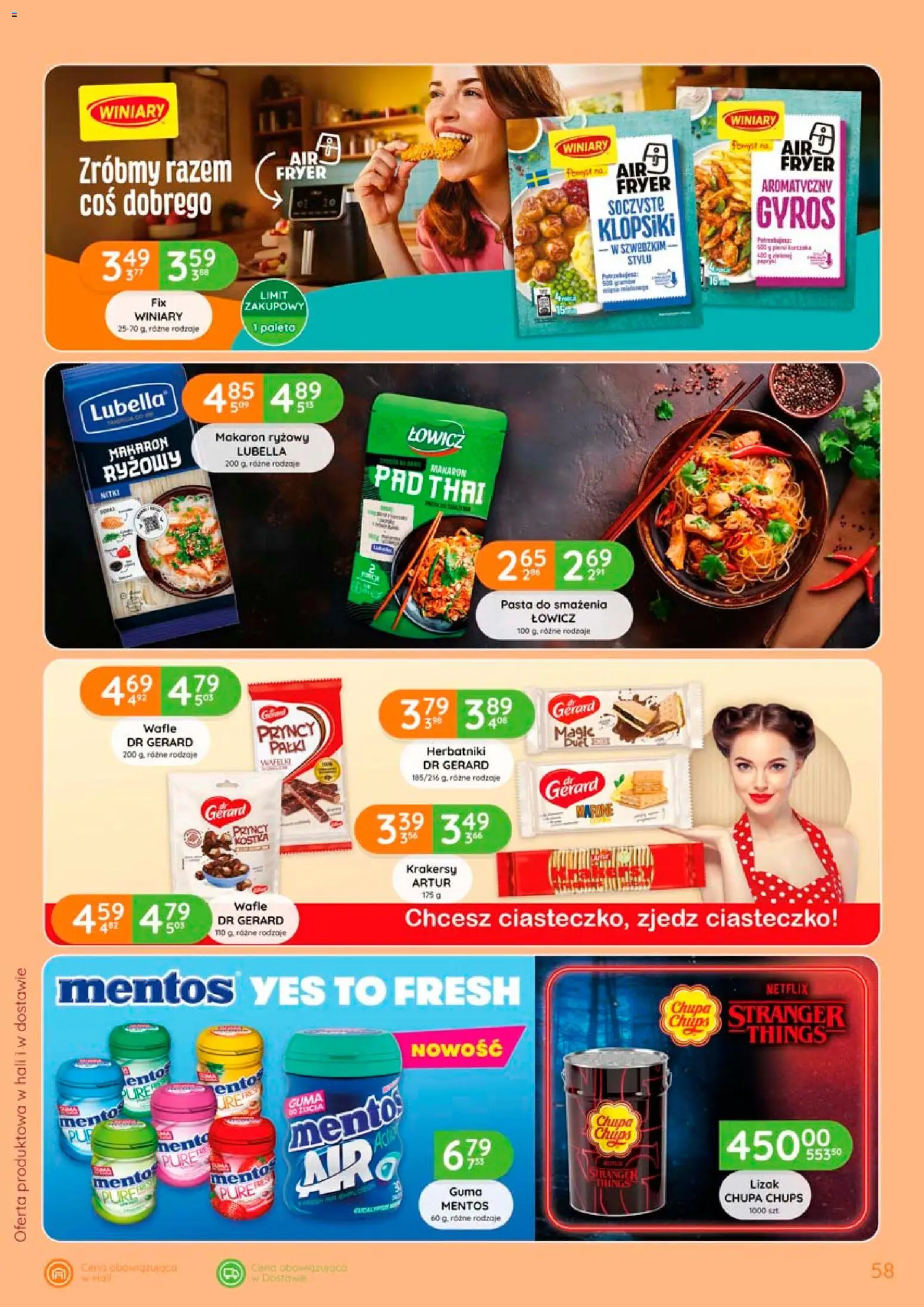 Eurocash gazetka od 17.09.2026 | Strona: 58 | Produkty: Gyros, Makaron nitki, Herbatniki, Pad thai