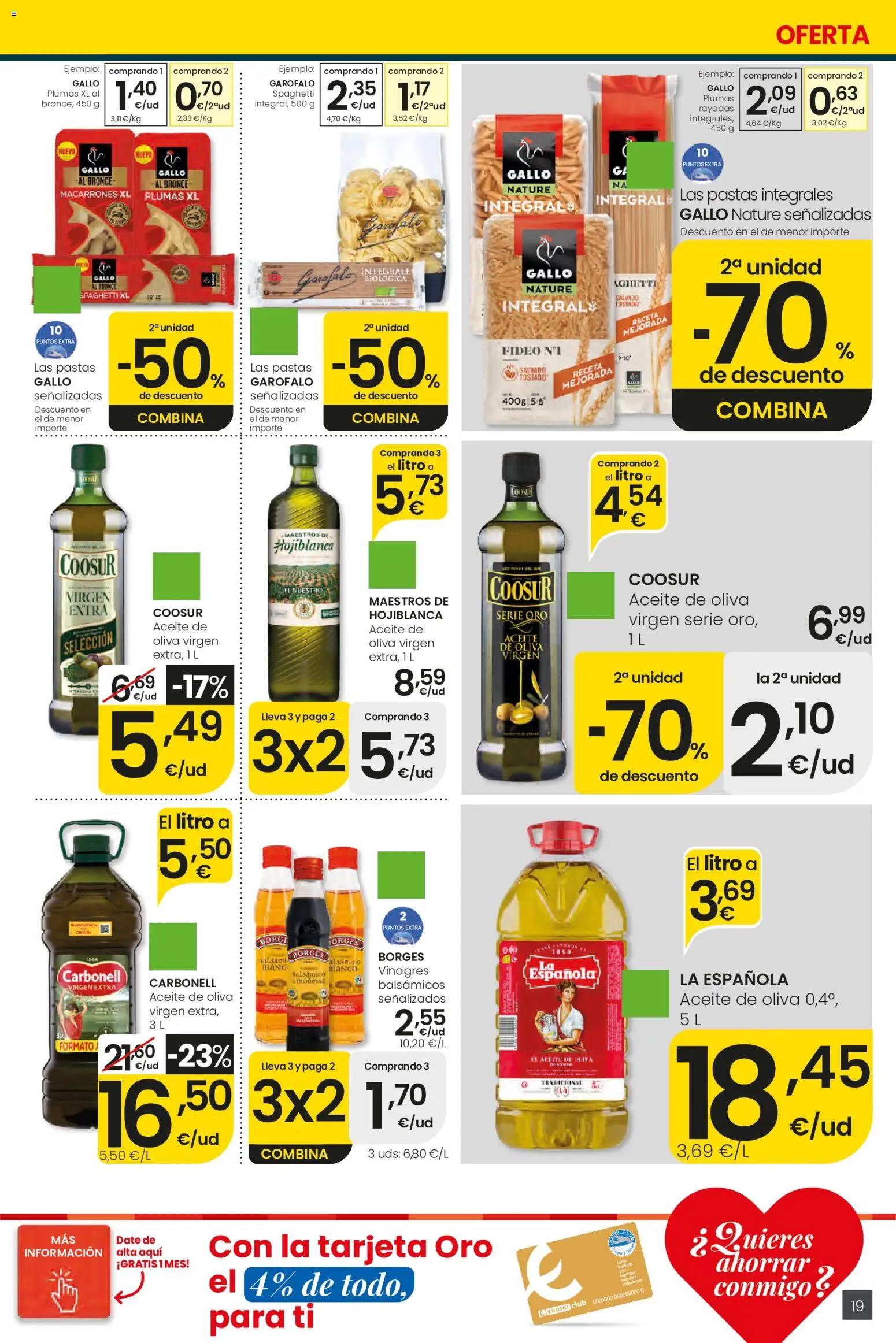 Eroski Ofertones de verano │ válido desde el 11.06.2026 | Página: 19 | Productos: Aceite, Aceite de oliva