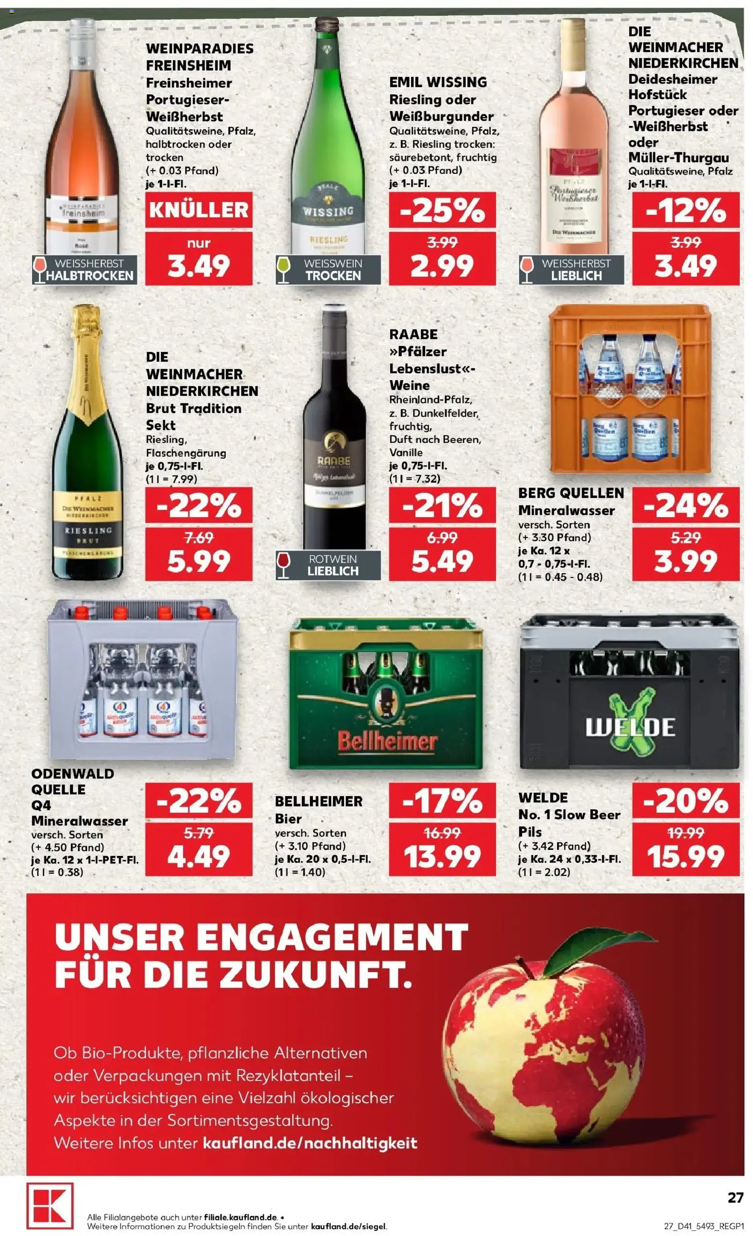 Prospekt Kaufland ab 05.10.2026 » Angebote Online zum Blättern | Seite: 37 | Produkte: Sekt, Pils, Duft, Mineralwasser
