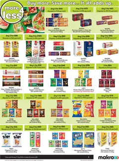 Makro specials catalogue – valid from 27/07/2026 | Page: 9 | Products: Cheese, Biscuits, Popcorn, Cream
