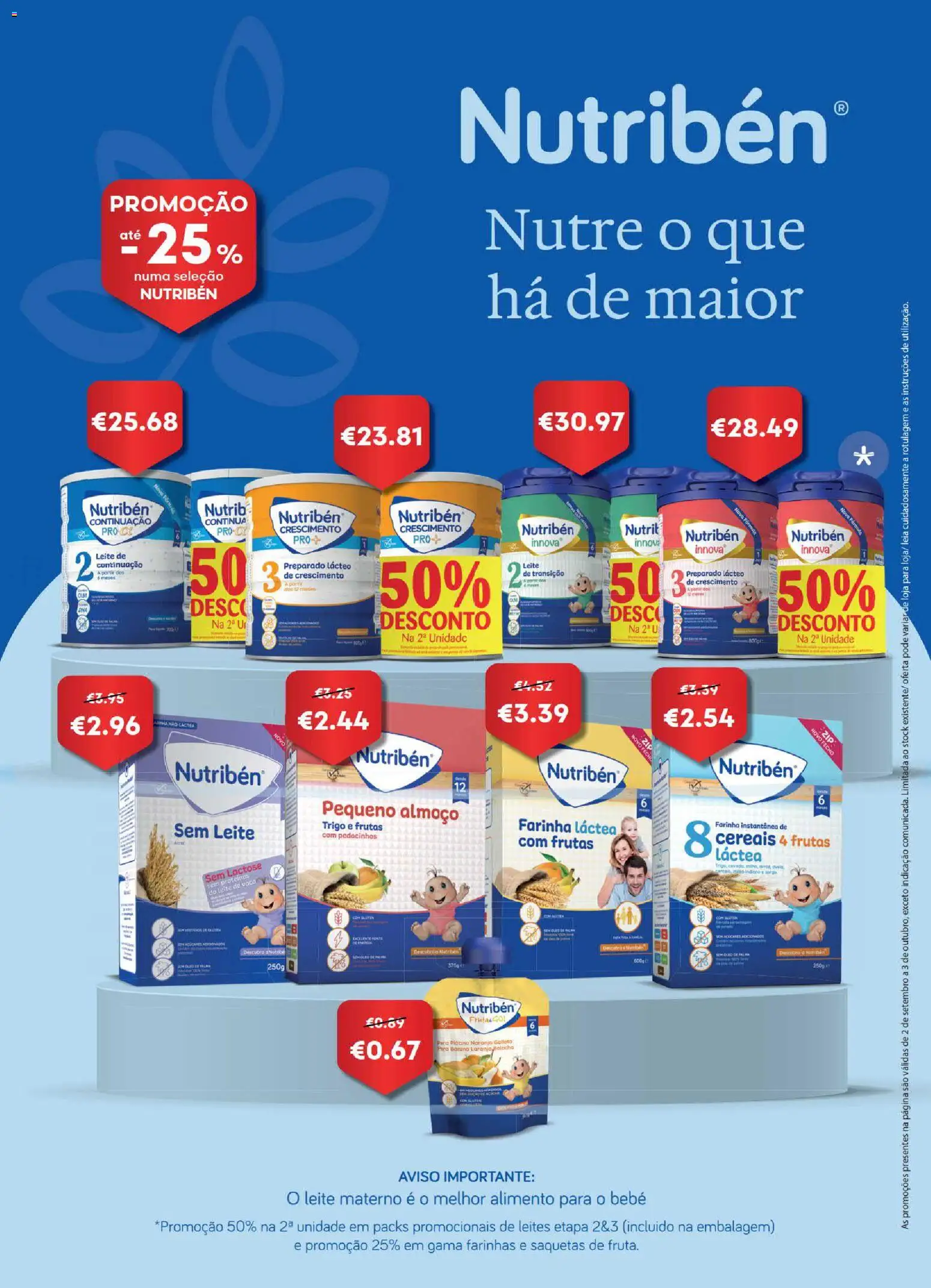 Auchan Revista Longevidade e Especial Bebe │ válido de 02/09/2026 | Página: 2 | Produtos: Farinha láctea, Frutas, Leite, Saquetas