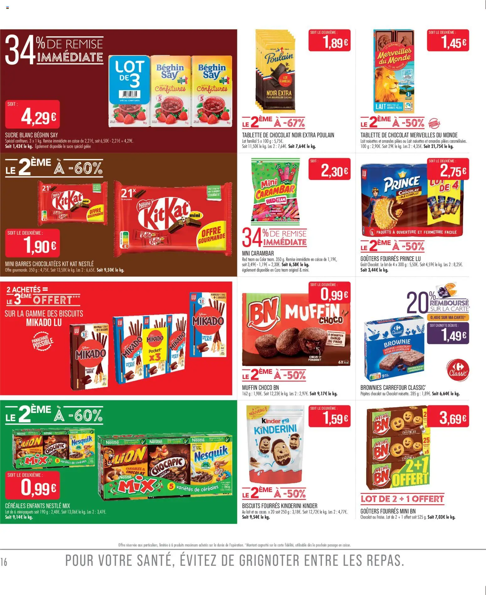 {H1} | Page: 16 | Produits: Noisettes, Céréales, Biscuits, Amandes