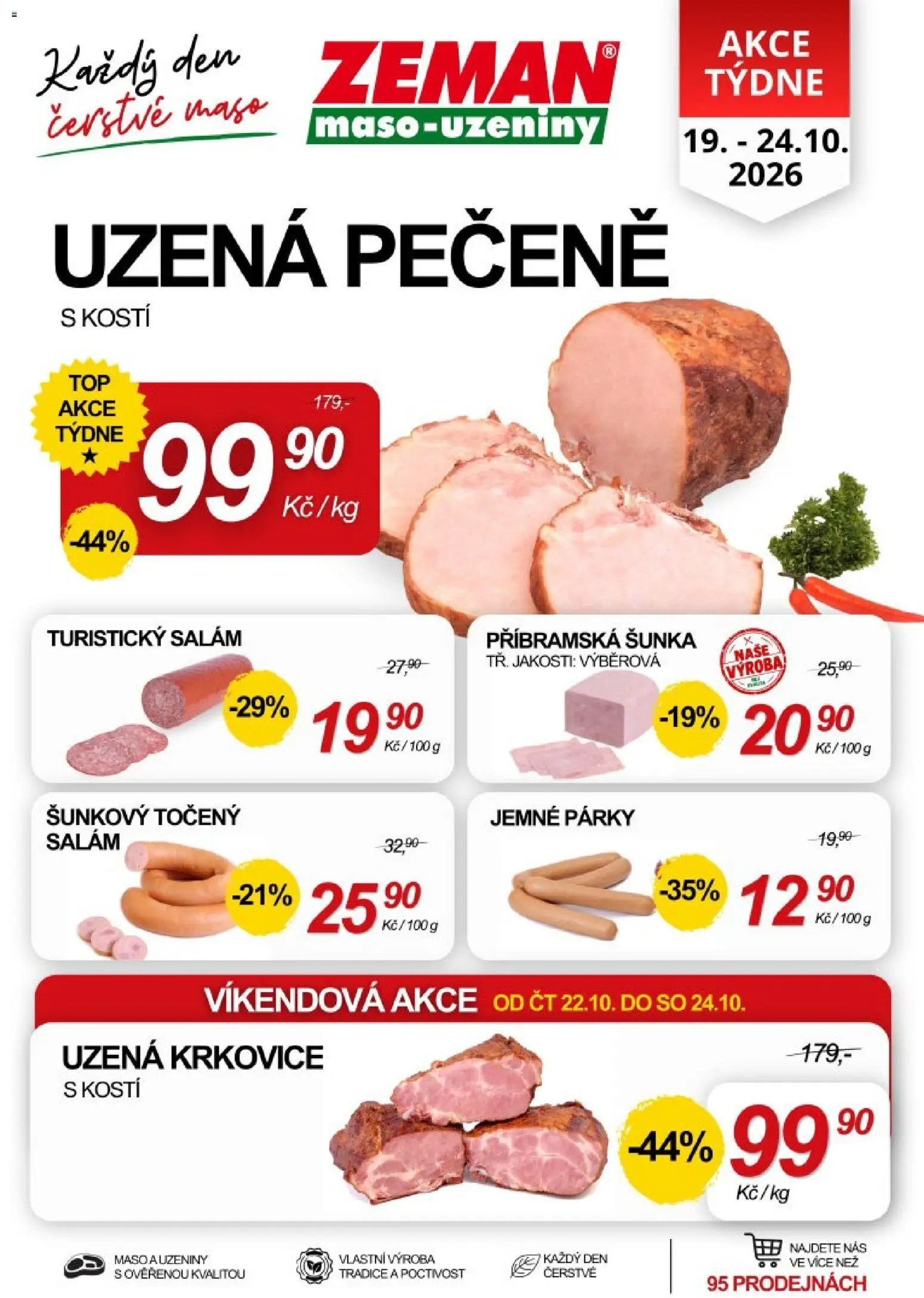 Prodejny Zeman aktuální leták od 19.10.2026 | Strana: 1