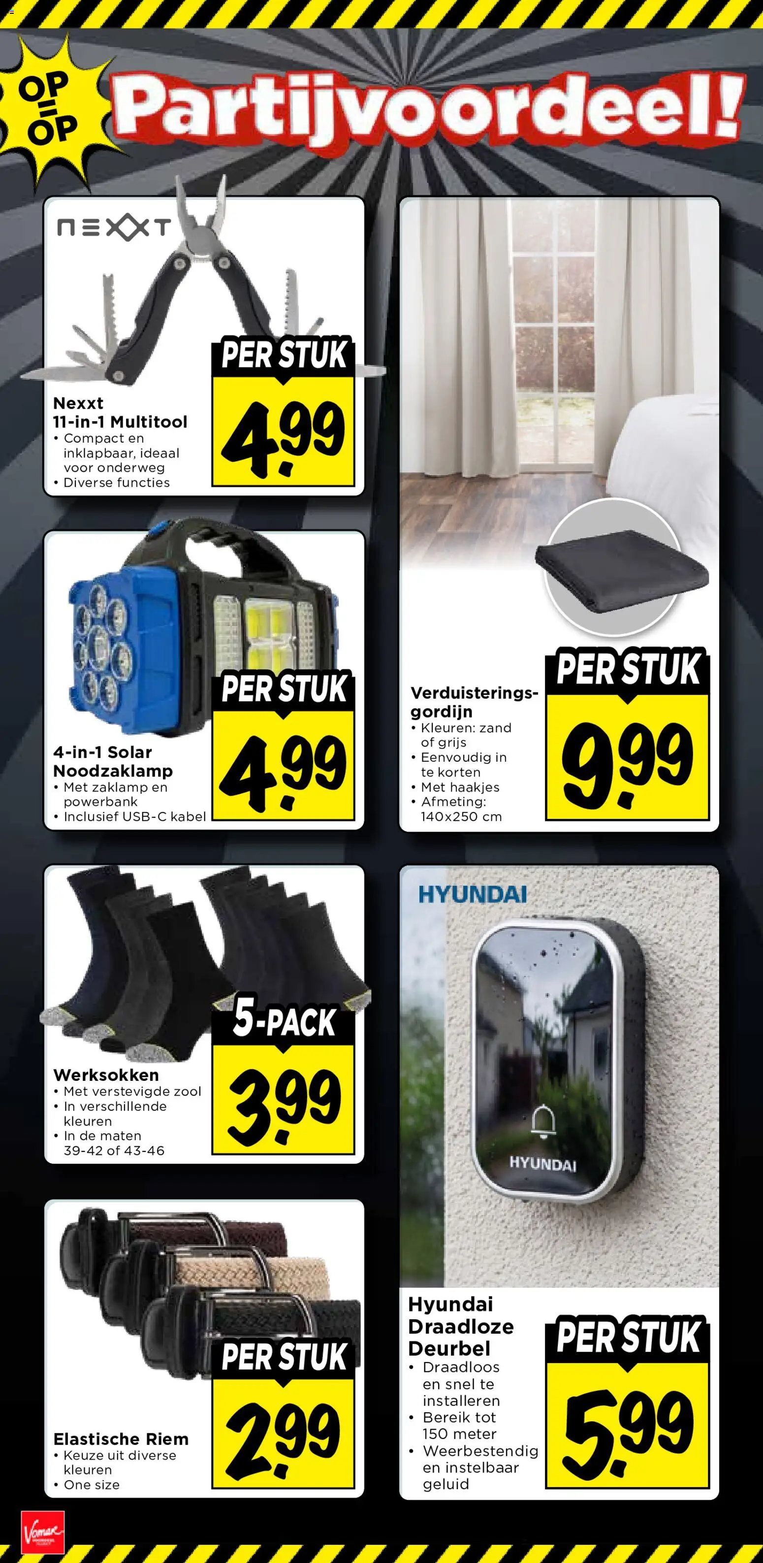 {H1} | Pagina: 38 | Producten: Riem, Geluid, Kabel, Zaklamp