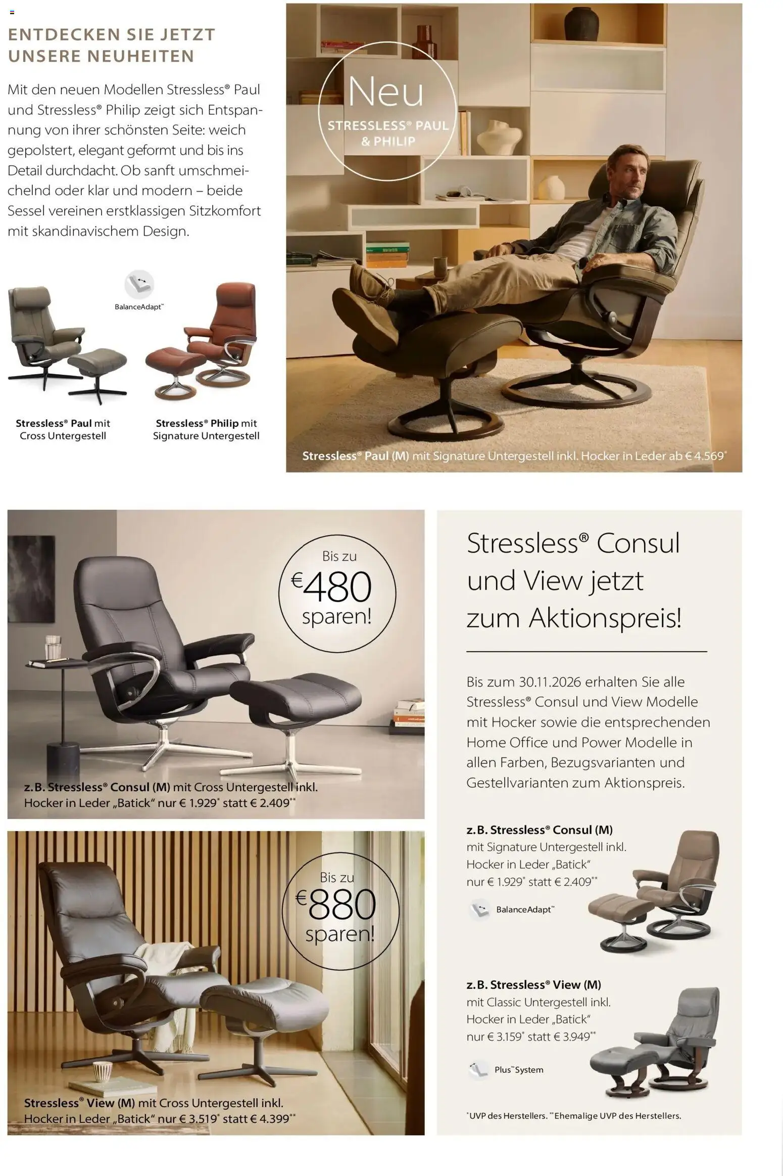 Zurbrüggen Stressless (ab 01.10.2026) zum Blättern | Seite: 4 | Produkte: Hocker, Sessel