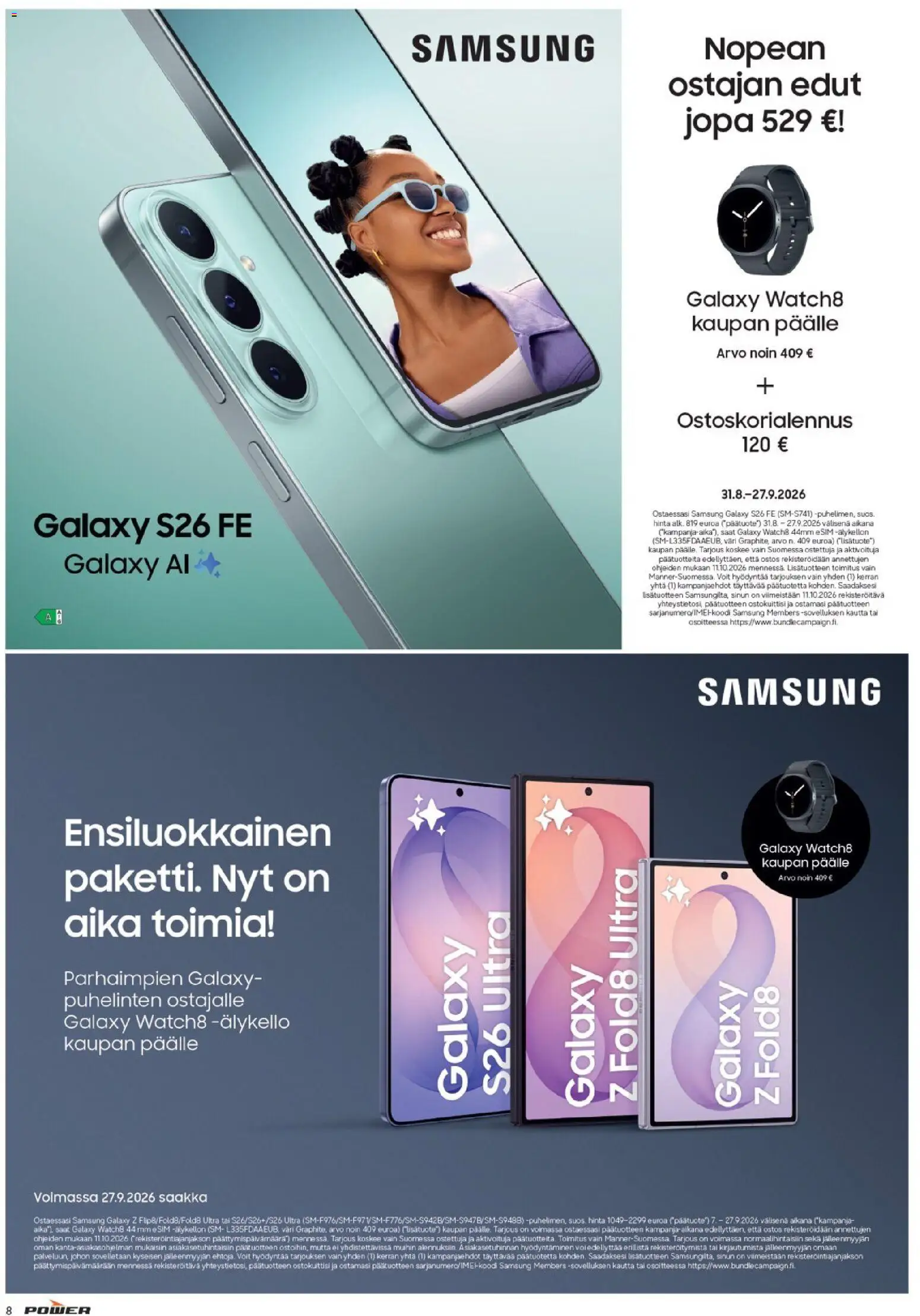 Power tarjoukset – voimassa 01/08/2026 alkaen | Sivu: 8 | Tuotteet: Älykello