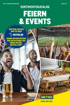 Metro Sortimentskatalog Feiern & Events ab 04.06.2026 gültig
