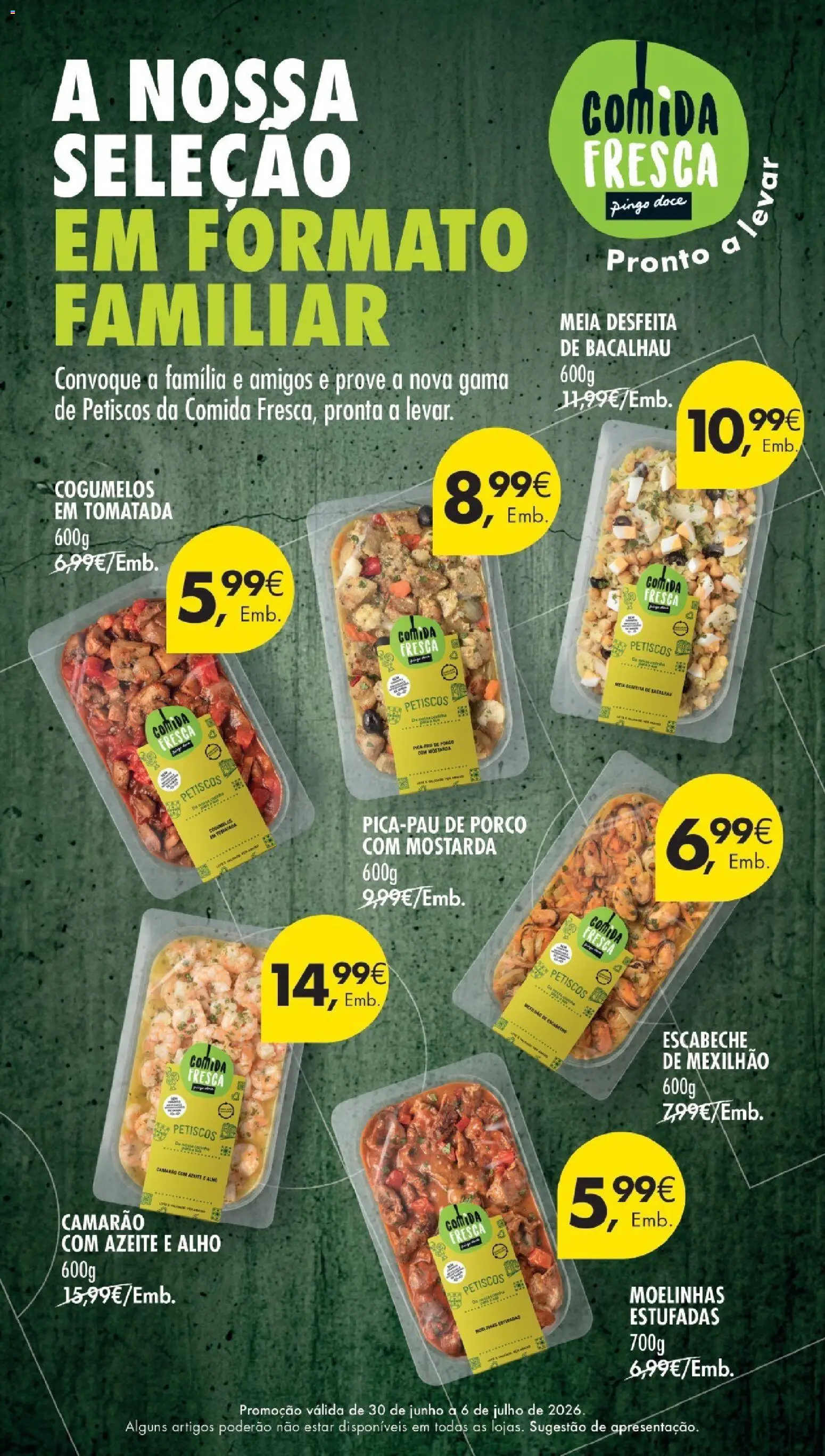 Pingo Doce Poupe Esta Semana Madeira │ válido de 30/06/2026 | Página: 2 | Produtos: Azeite, Bacalhau, Camarão, Cogumelos