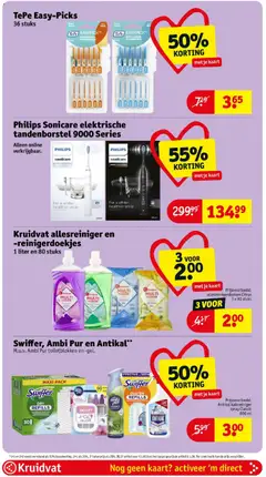 Kruidvat folder - Voorbeeld van een folder van Kruidvat, geldig van 15-09-2026 | Pagina: 48 | Producten: Tandenborstel, Kaart, Kan, Allesreiniger