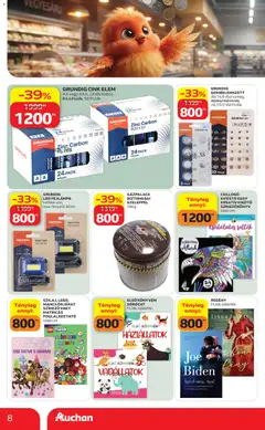 GRUNDIG CINK ELEM, AA vagy AAA, 24 db/doboz, 83,3 Ft/db, 50 Ft/db - amely érvényes a következő dátumtól: 2026.10.01. | Oldal: 8 | Termékek: Mancs őrjárat, LEGO Friends, Elem, LED
