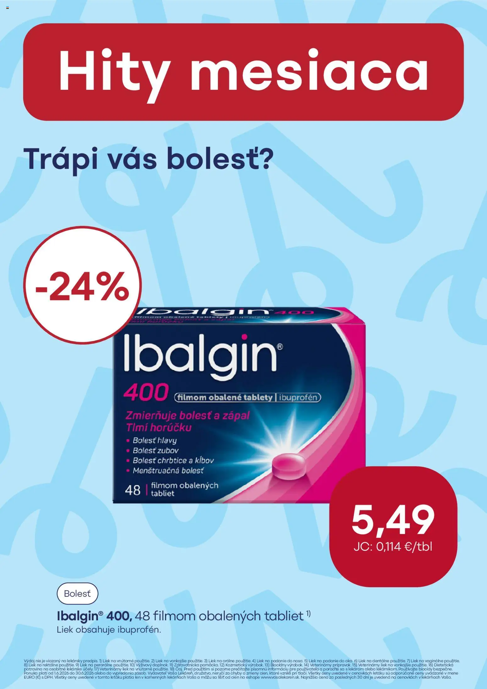 Nové Vaša lekáreň akcie – leták je platný od 01.06.2026 | Strana: 5