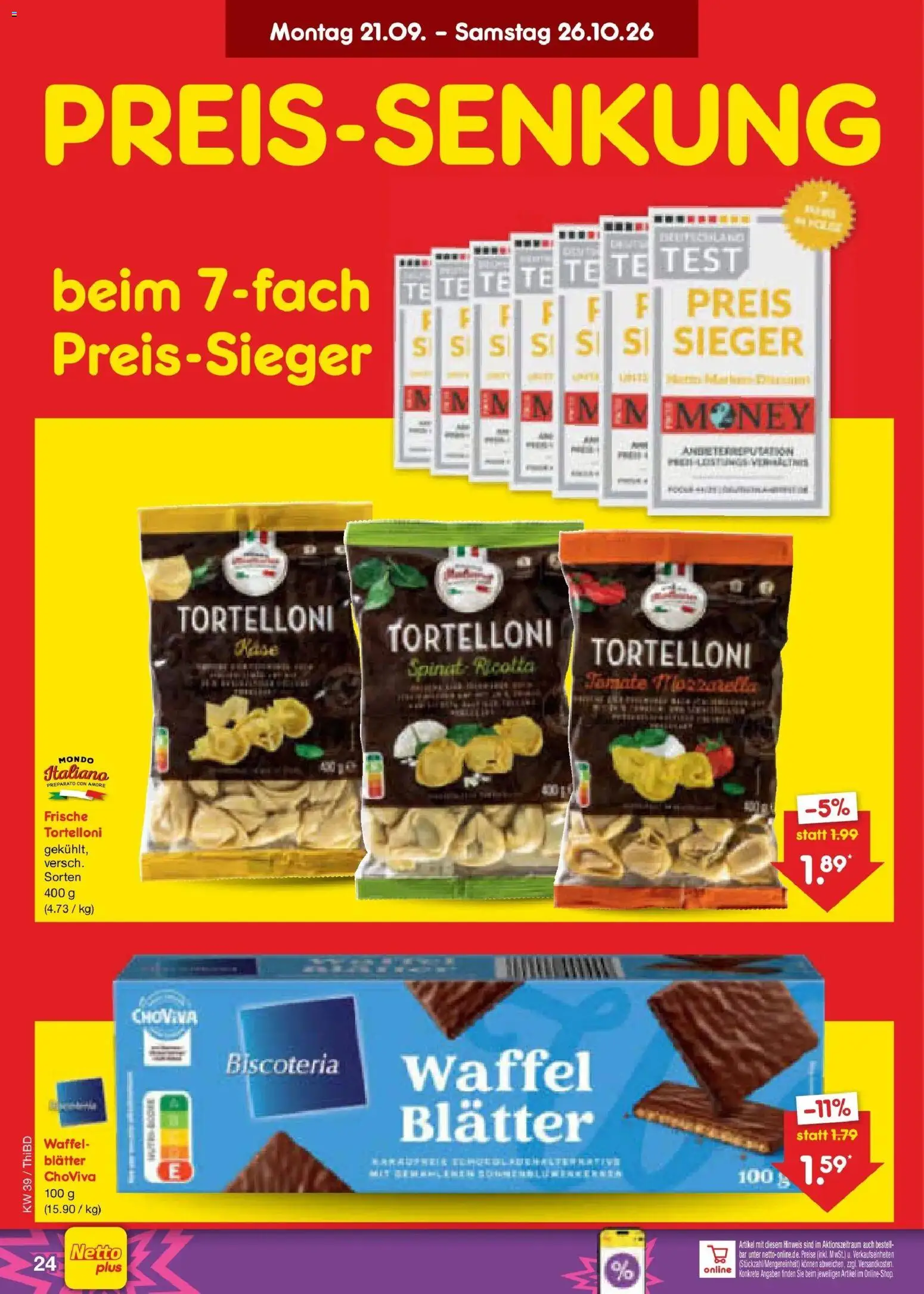 Netto Marken-Discount Prospekt Thiendorf – gültig ab 21.09.2026 | Seite: 36 | Produkte: Käse