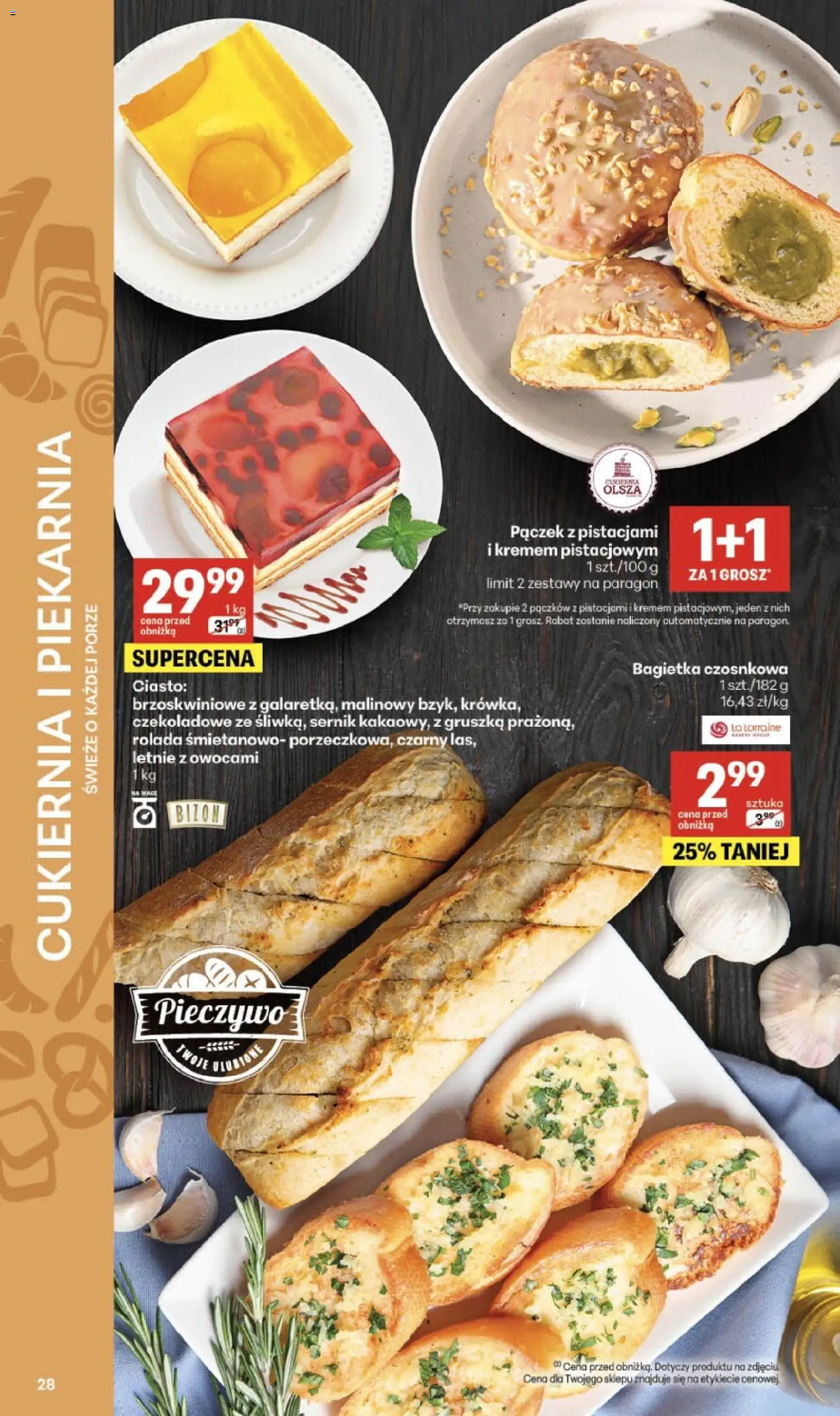 Delikatesy Centrum gazetka od 16.07.2026 | Strona: 28 | Produkty: Pieczywo, Rolada, Piekarnia, Pączek