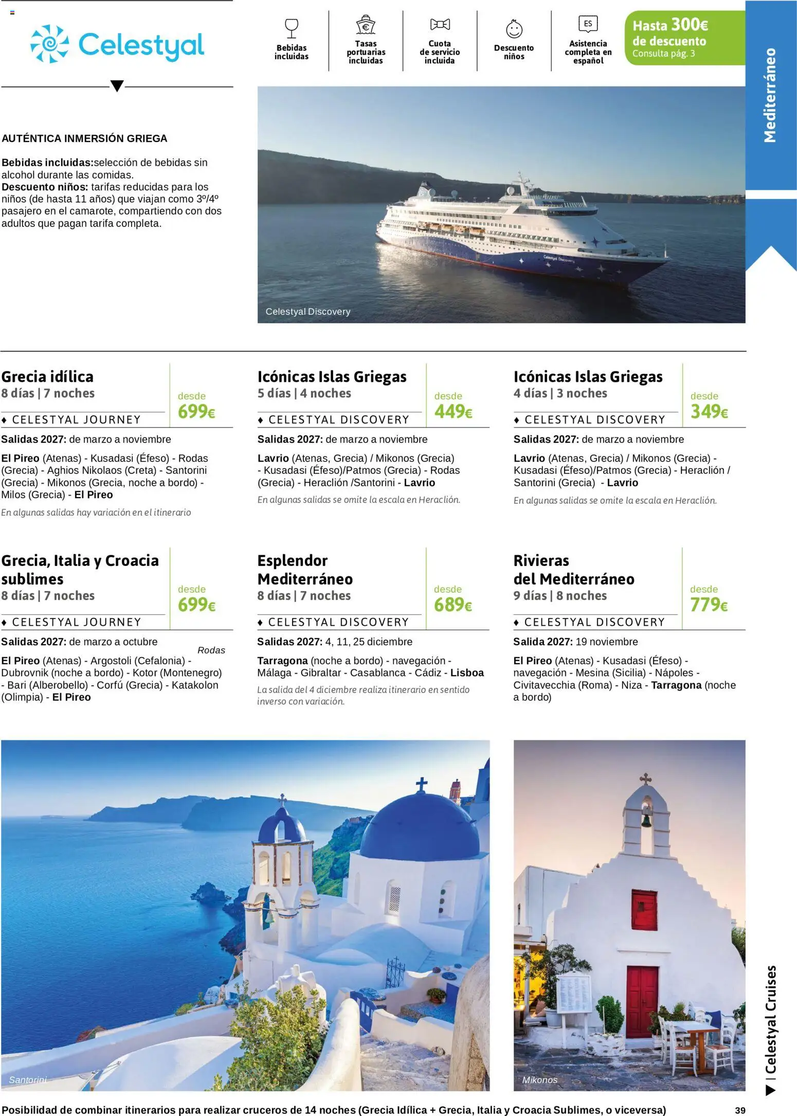 Viajes El Corte Inglés Crucero fantástico │ válido desde el 14/09/2026 | Página: 39 | Productos: Bebidas, Navegación, Alcohol