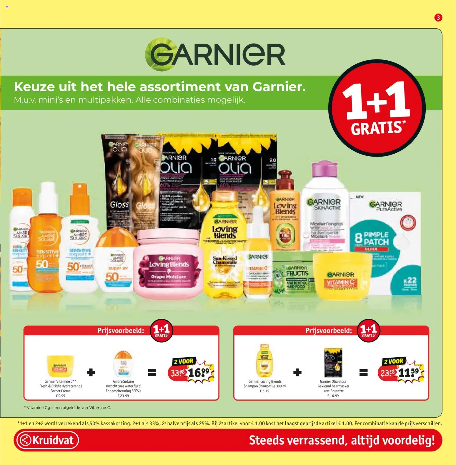 {H1} | Pagina: 3 | Producten: Kiwi, Shampoo, Vitamine C, Crème