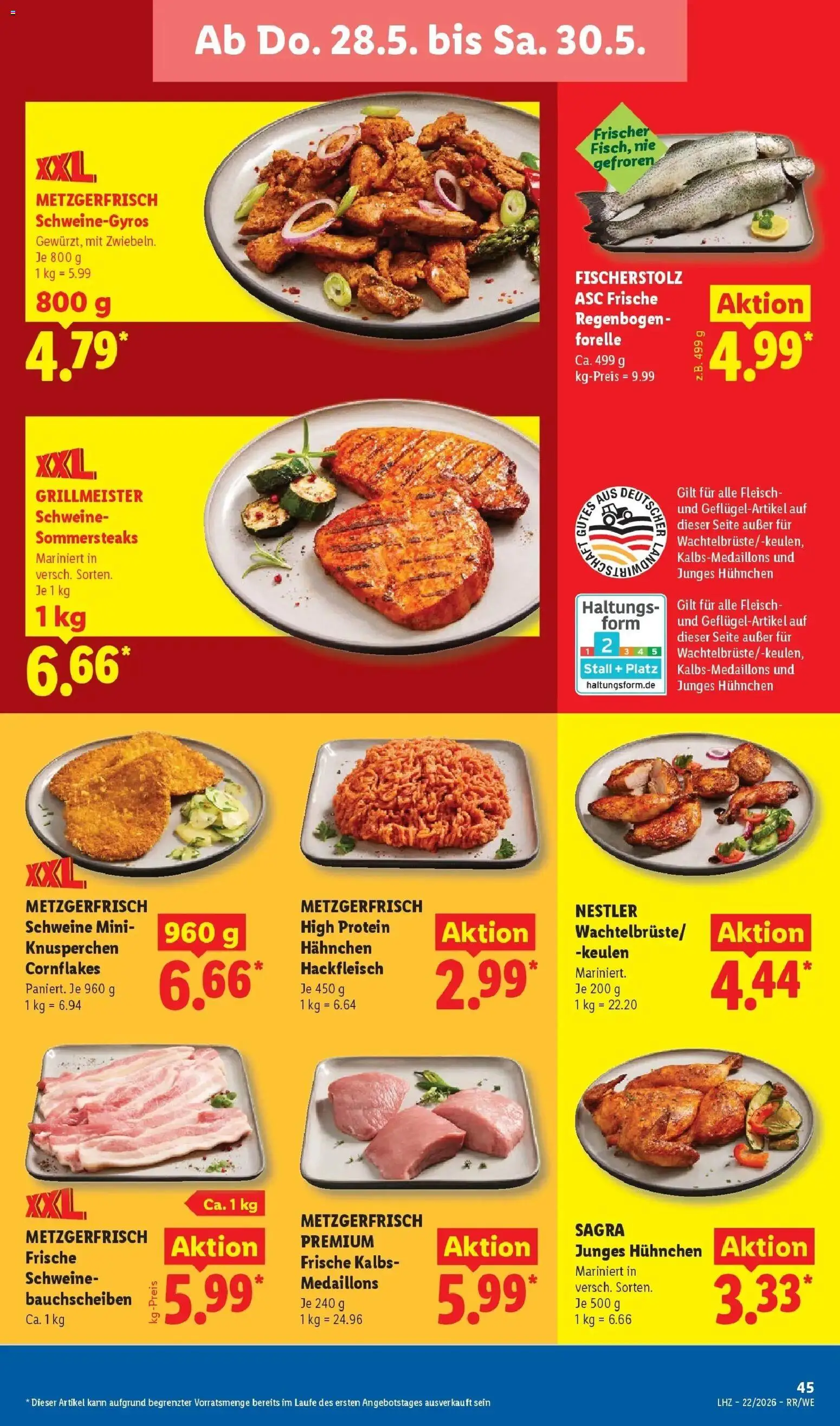 Lidl Prospekt Zülpich – gültig ab 26.05.2026 | Seite: 63 | Produkte: Hahnchen, Fleisch, Hackfleisch