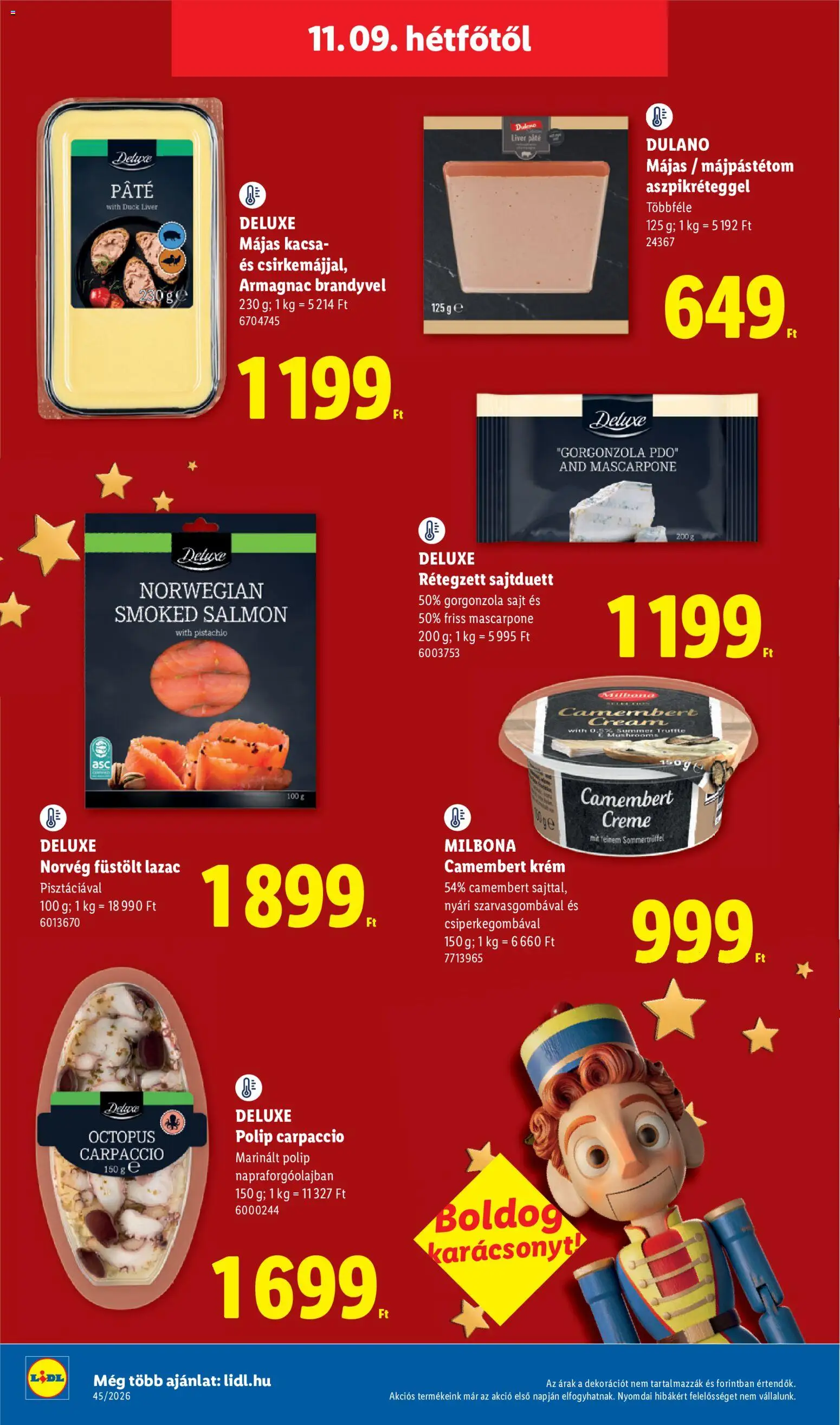 Lidl akciós ujság - amely érvényes a következő dátumtól: 2026.11.09. | Oldal: 6