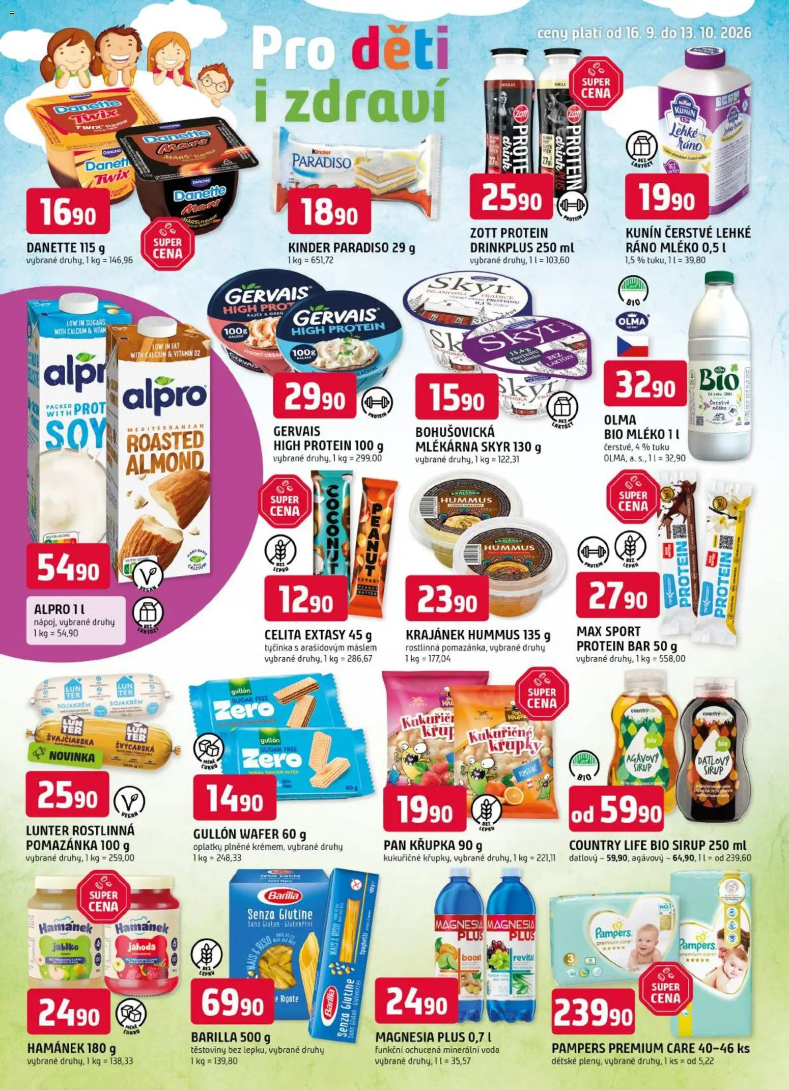 Trefa leták od 16.09.2026 | Strana: 8 | Produkty: Twix, Magnesia, Gervais, Minerální voda