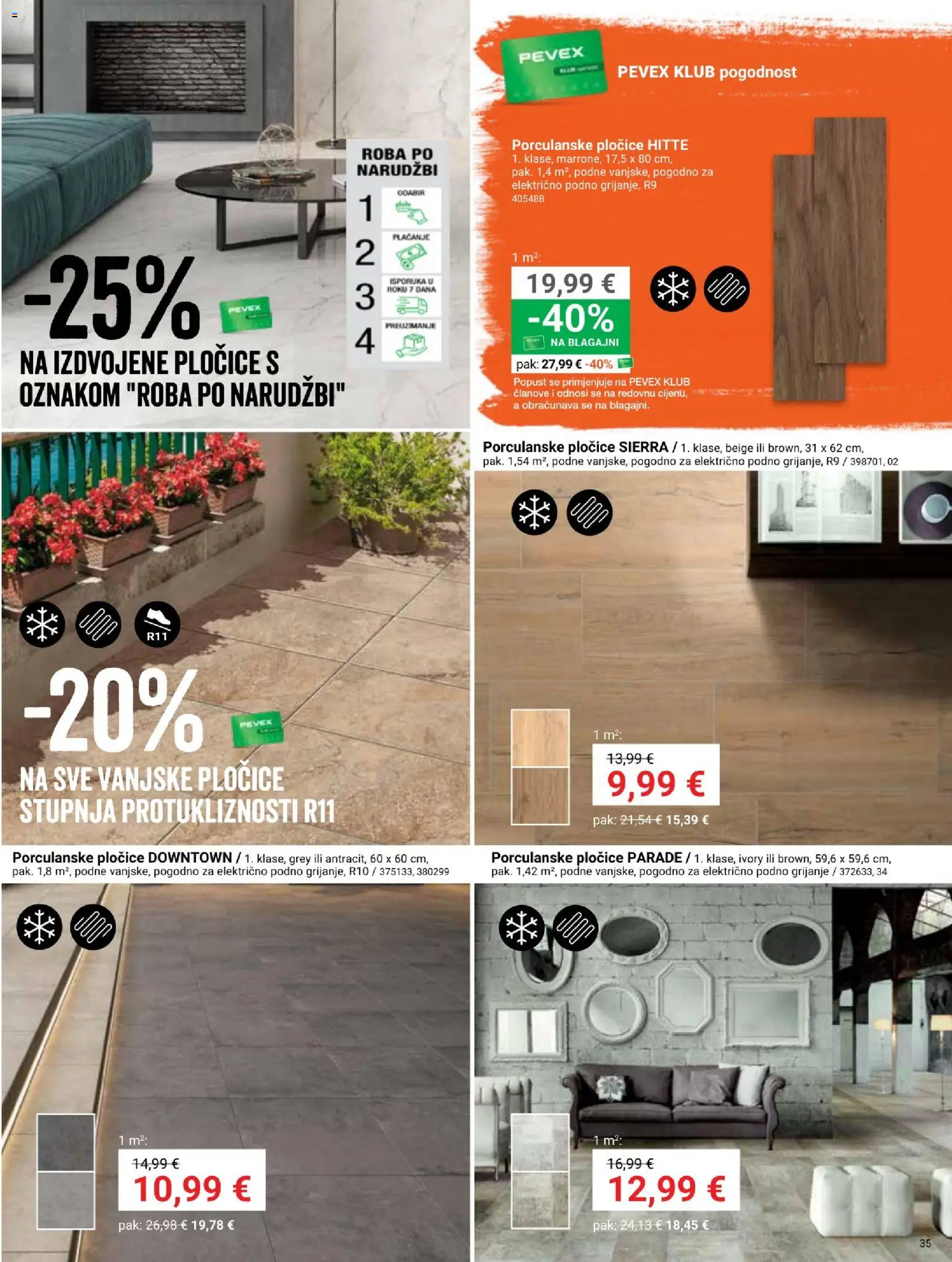 Pevex katalog | vrijedi od 03.04.2026 | Stranica: 35 | Proizvodi: Pločice