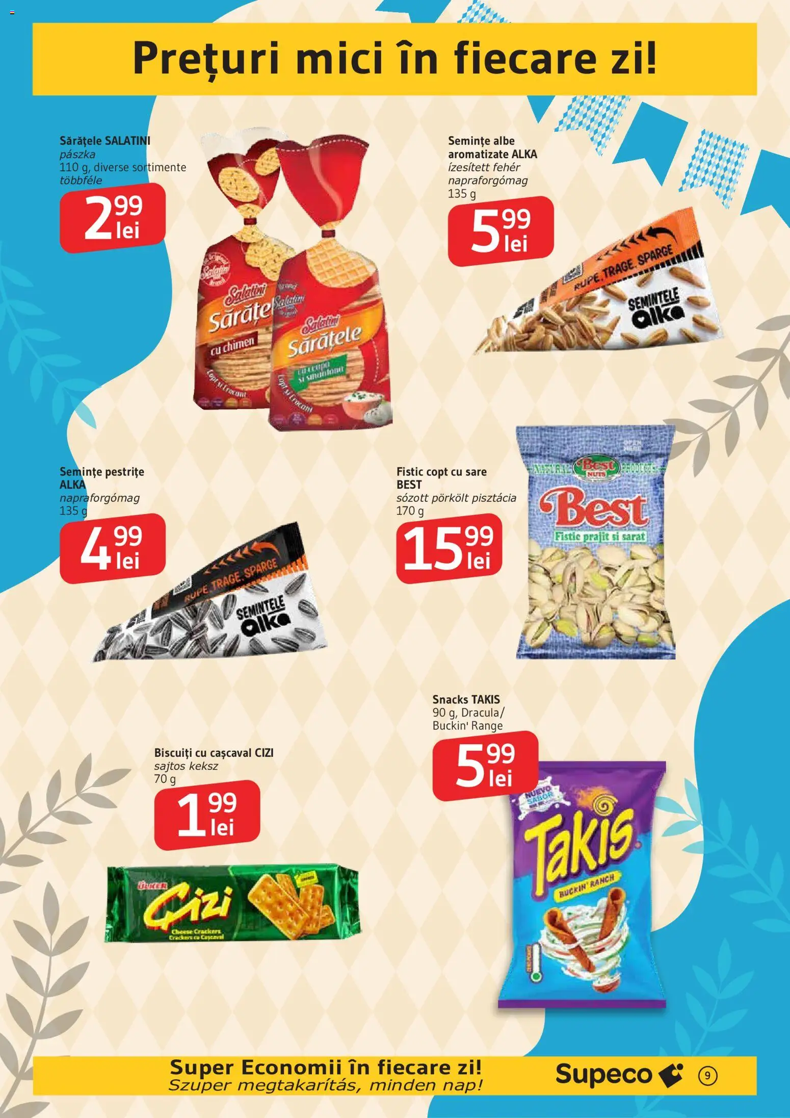 Noul catalog Supeco – valabil de la 24.09.2026 | Pagină: 9 | Produse: Best, Cașcaval, Biscuiți, Sare