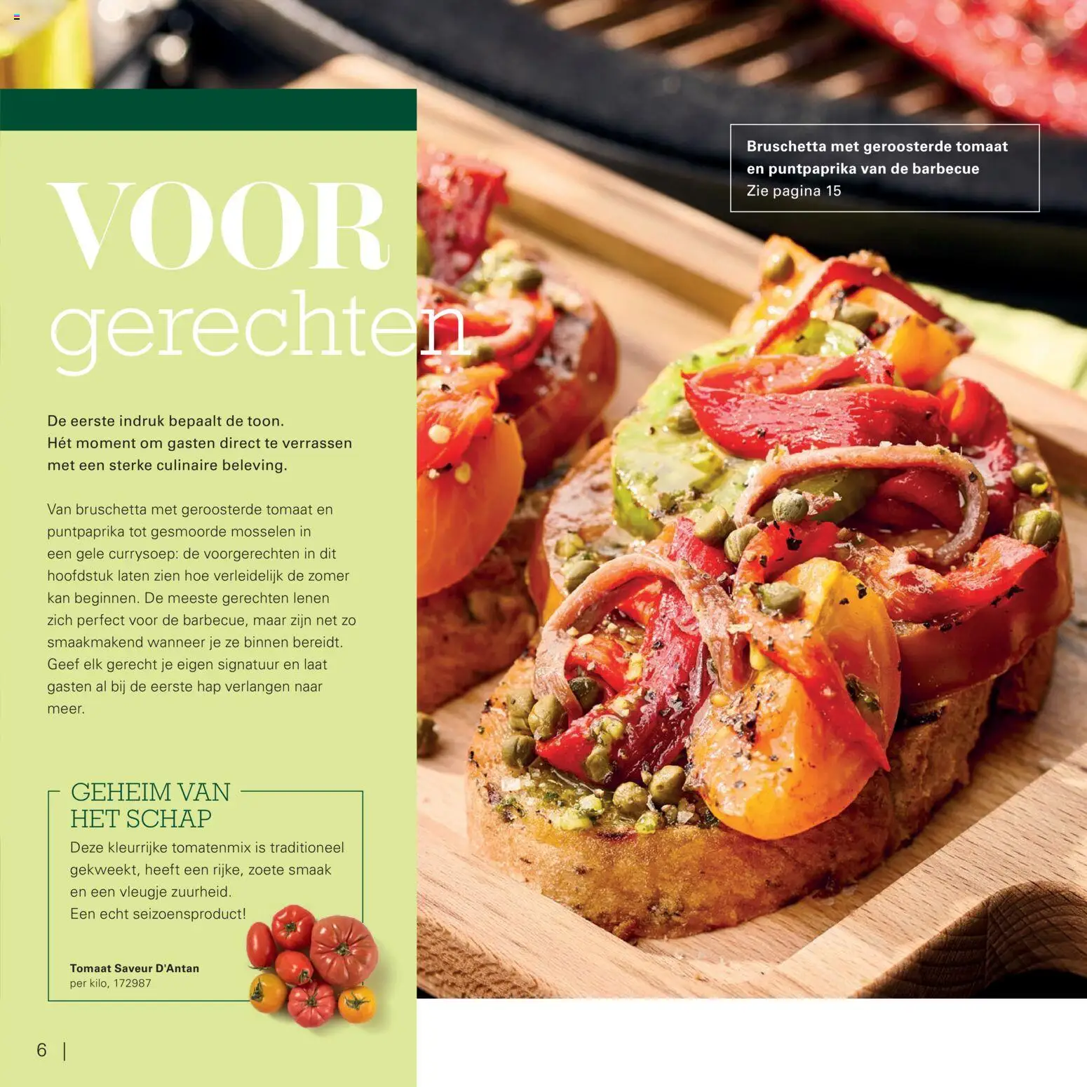 {H1} | Pagina: 6 | Producten: Tomaat, Kan, Mosselen, Barbecue