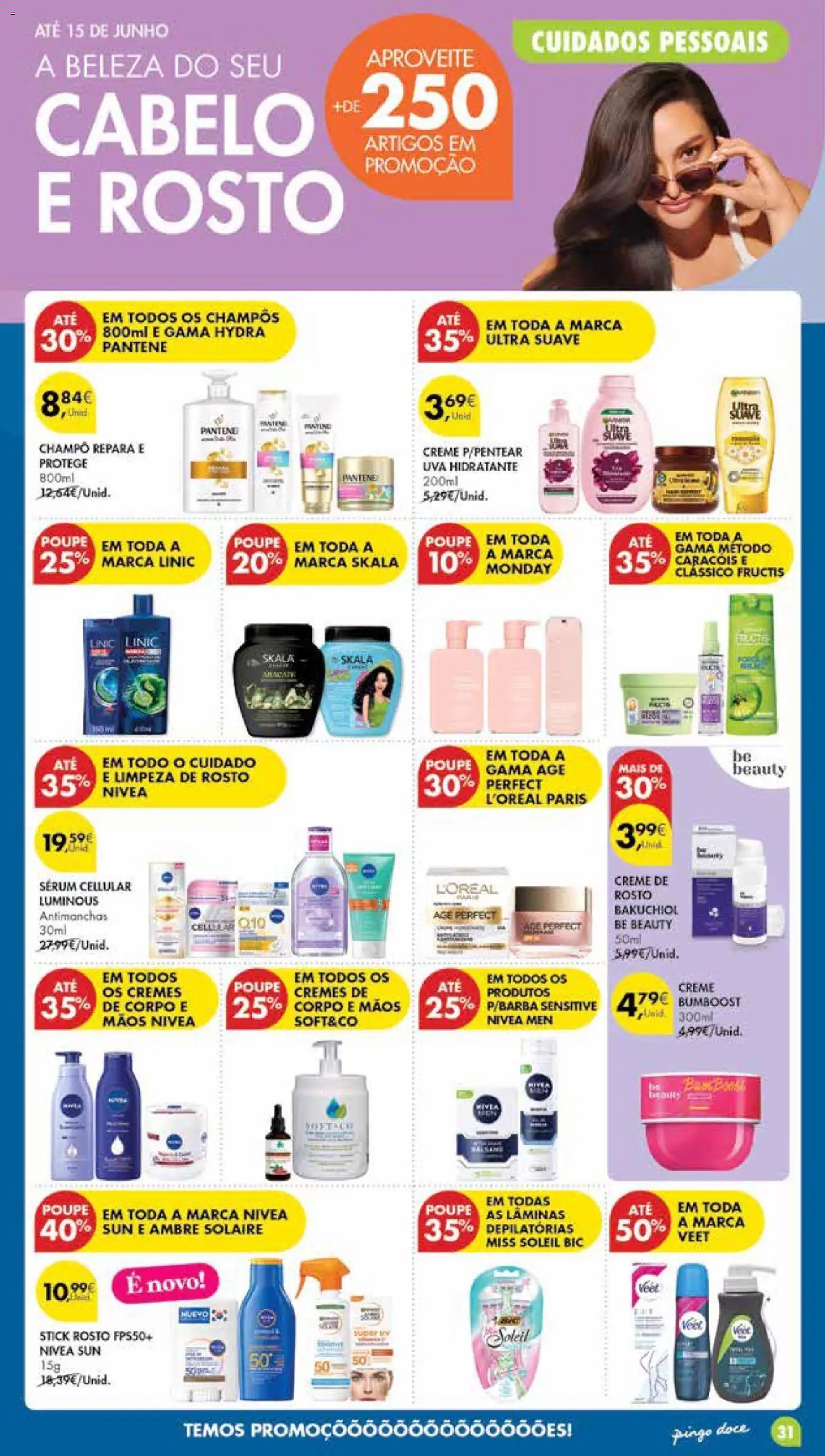 Pingo Doce Poupe Esta Semana Madeira │ válido de 09.06.2026 | Página: 31 | Produtos: Creme de corpo, Shampoo, Sérum, Creme