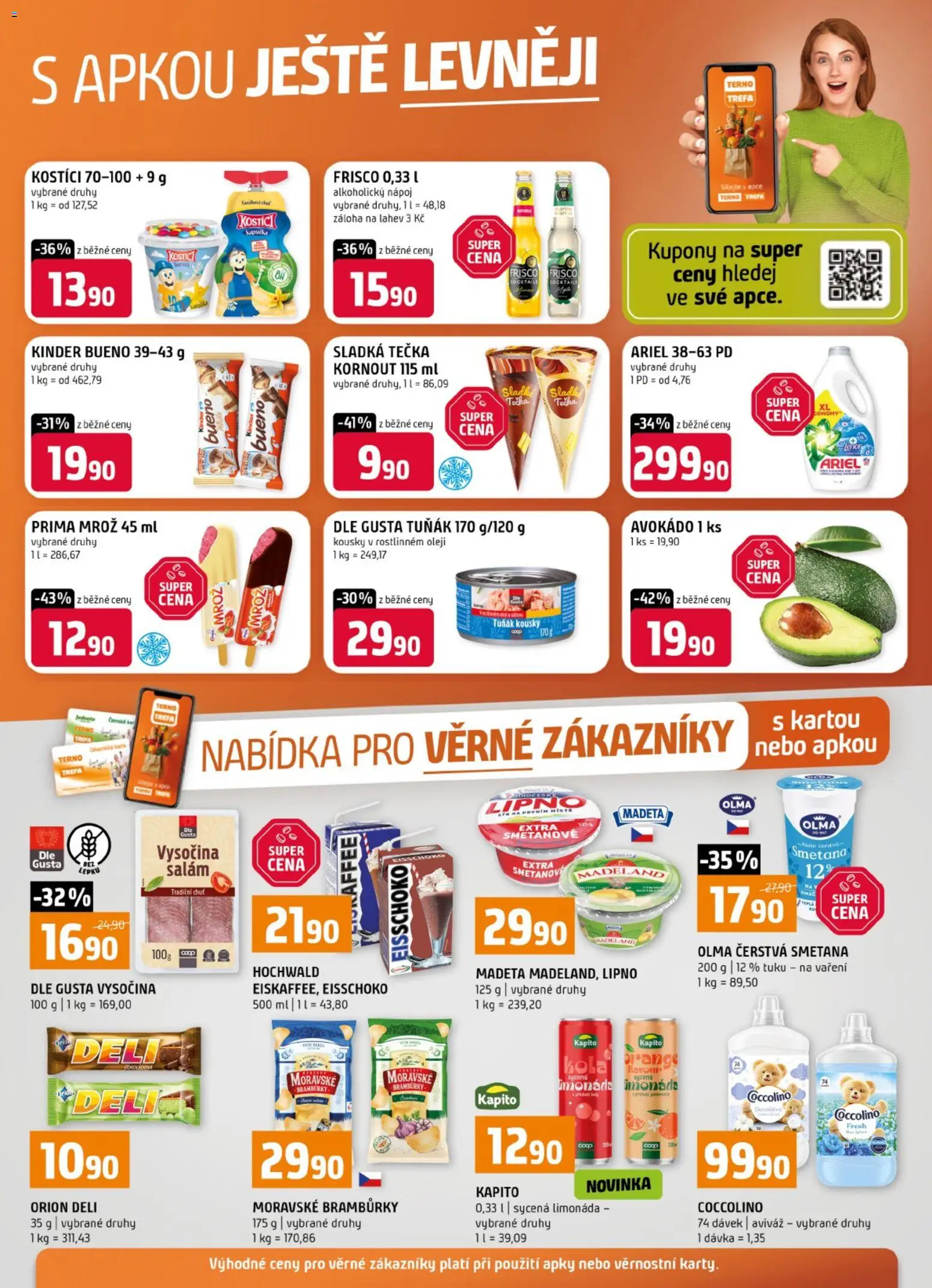 Terno leták od 17.06.2026 | Strana: 20 | Produkty: Aviváž, Bramburky, Ariel, Kinder