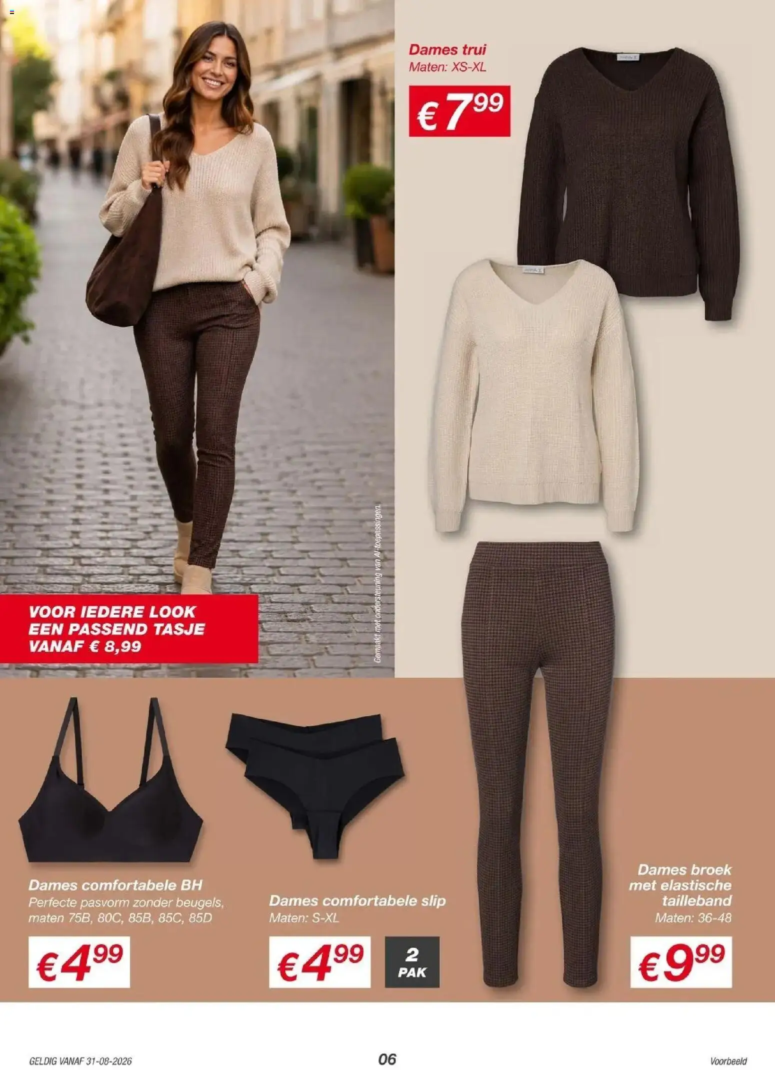 KiK folder vanaf 28-08-2026 || NIEUWE | Pagina: 6 | Producten: Broek, Bh, Slip, Trui